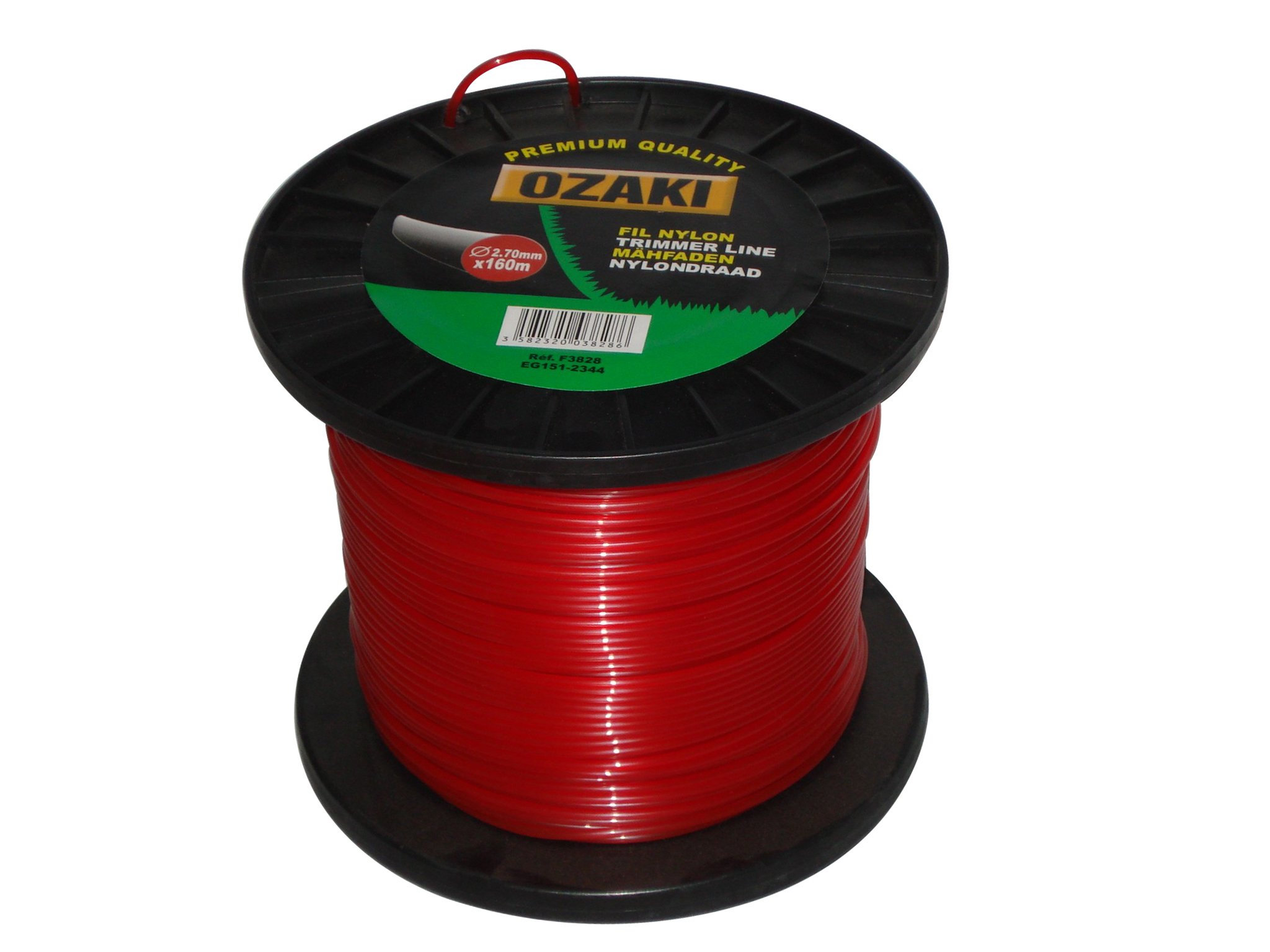 GreenStar 3827 Ozaki Round Nylon Rope Spool, black, 16742