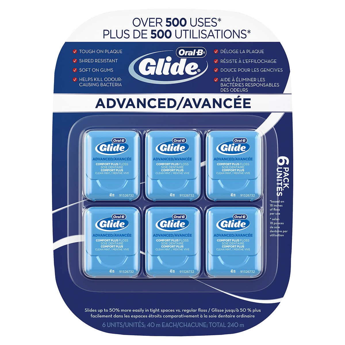 Oral-B Glide Pro-Health Advanced Floss, 6 Count (Pack of 1)