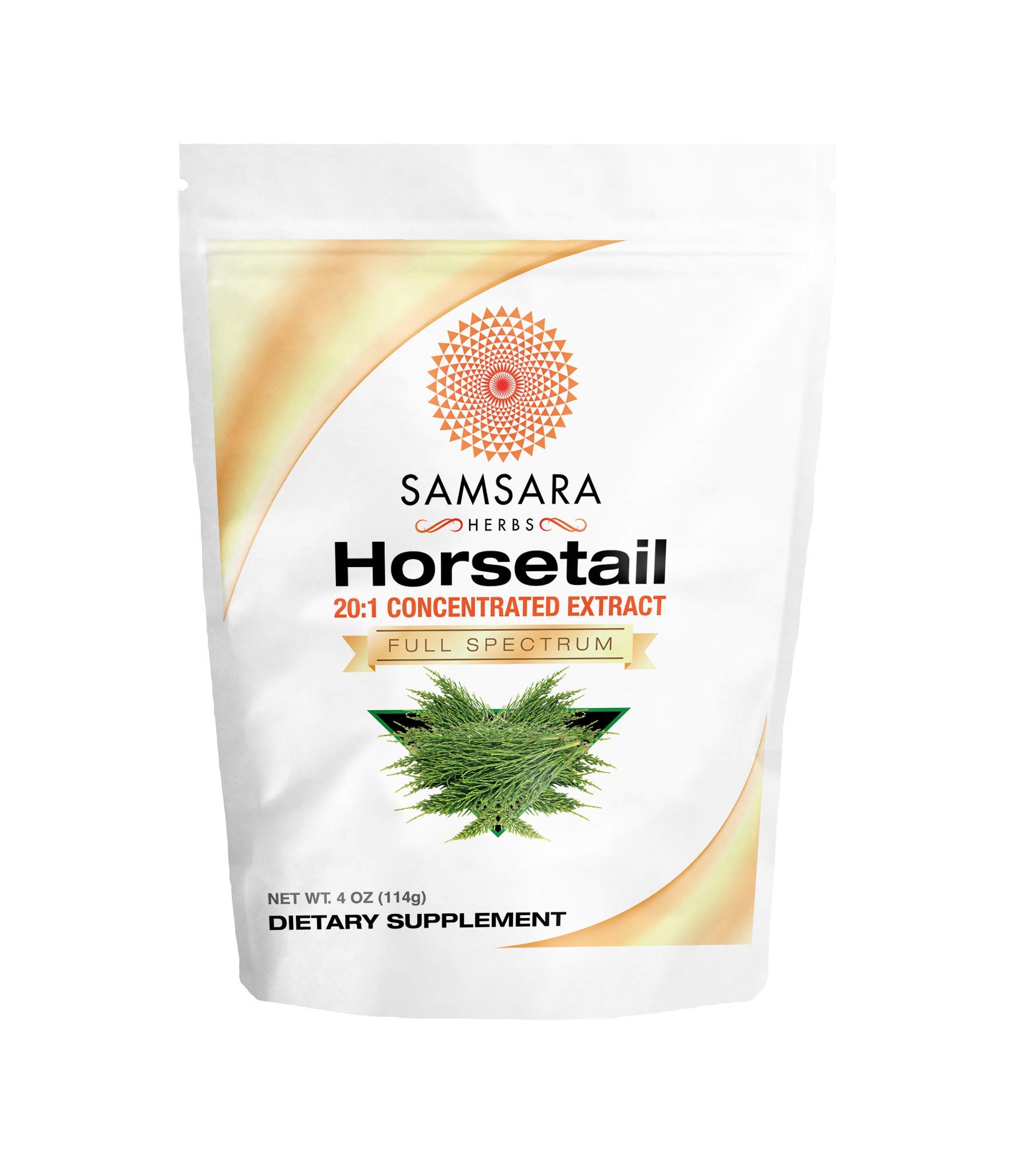 Horsetail Powder (4oz/114g) - 20:1 Concentrated Extract - Hair, Nails, Bones, Skin. Natural Silica Source