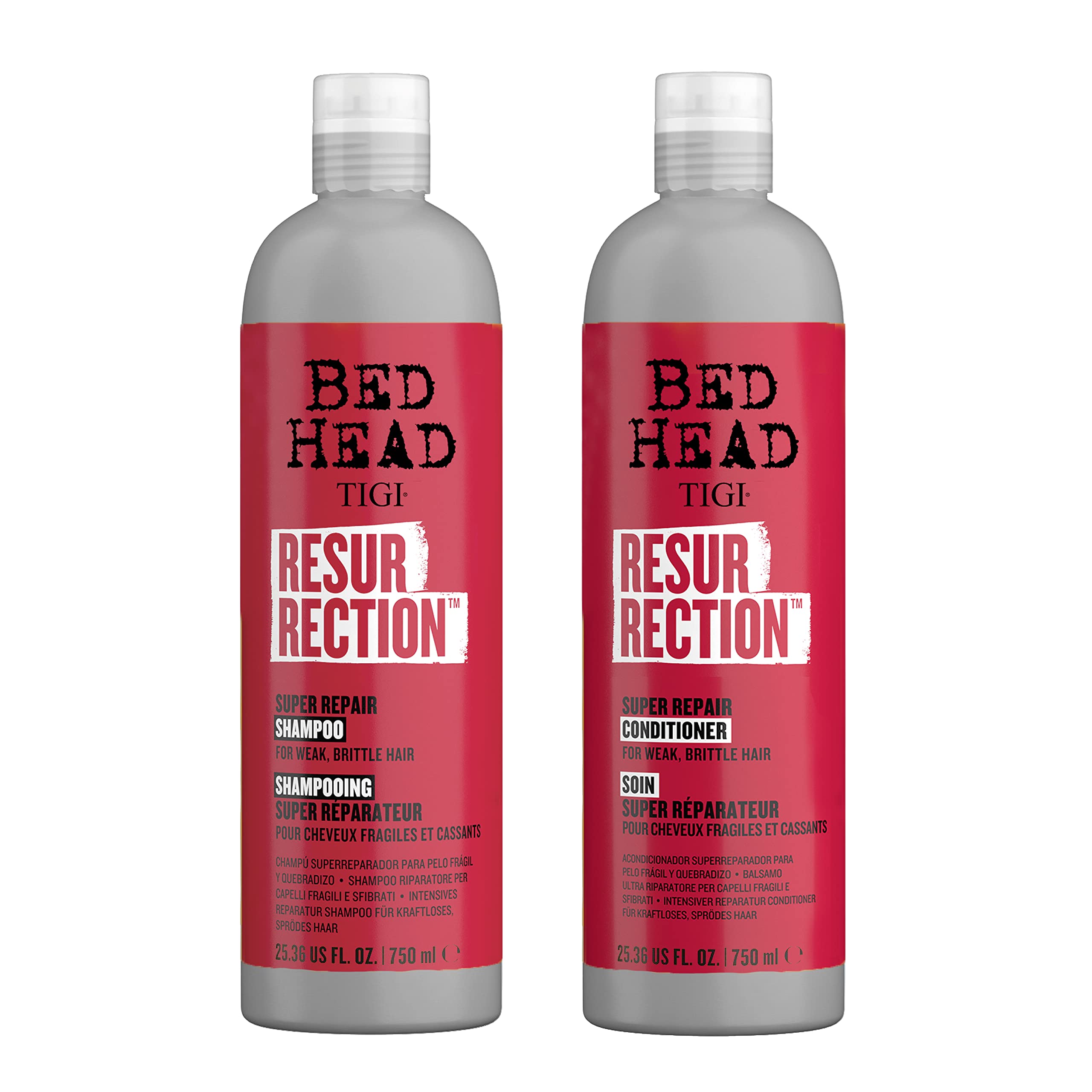 TIGI Bed Head Shampoo & Conditioner For Damaged Hair Resurrection Infused With The Resurrection Plant 2 x 25.36 fl oz