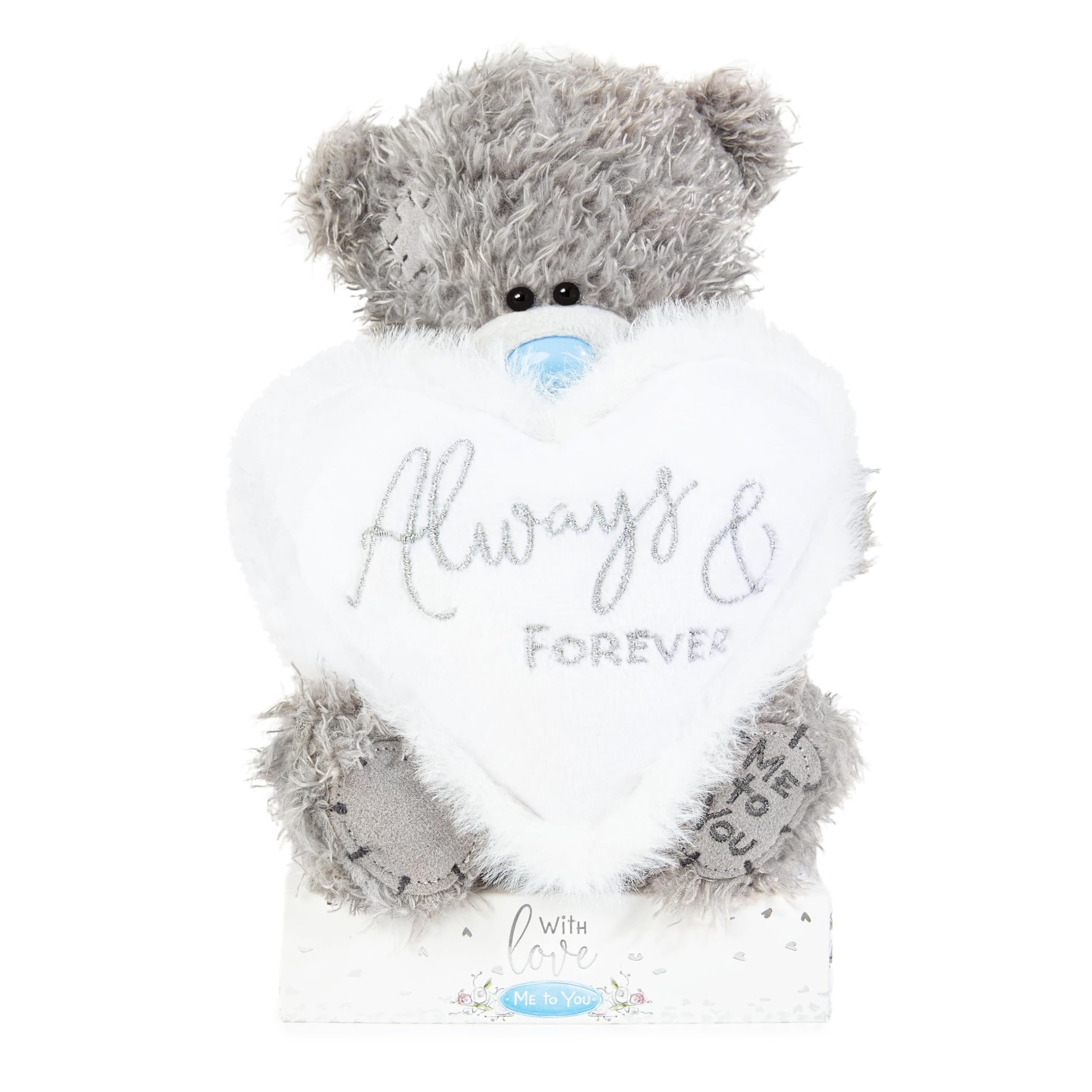 Me To YouAlways and Forever' Tatty Teddy Bear 15cm - Official Wedding Collection, Grey