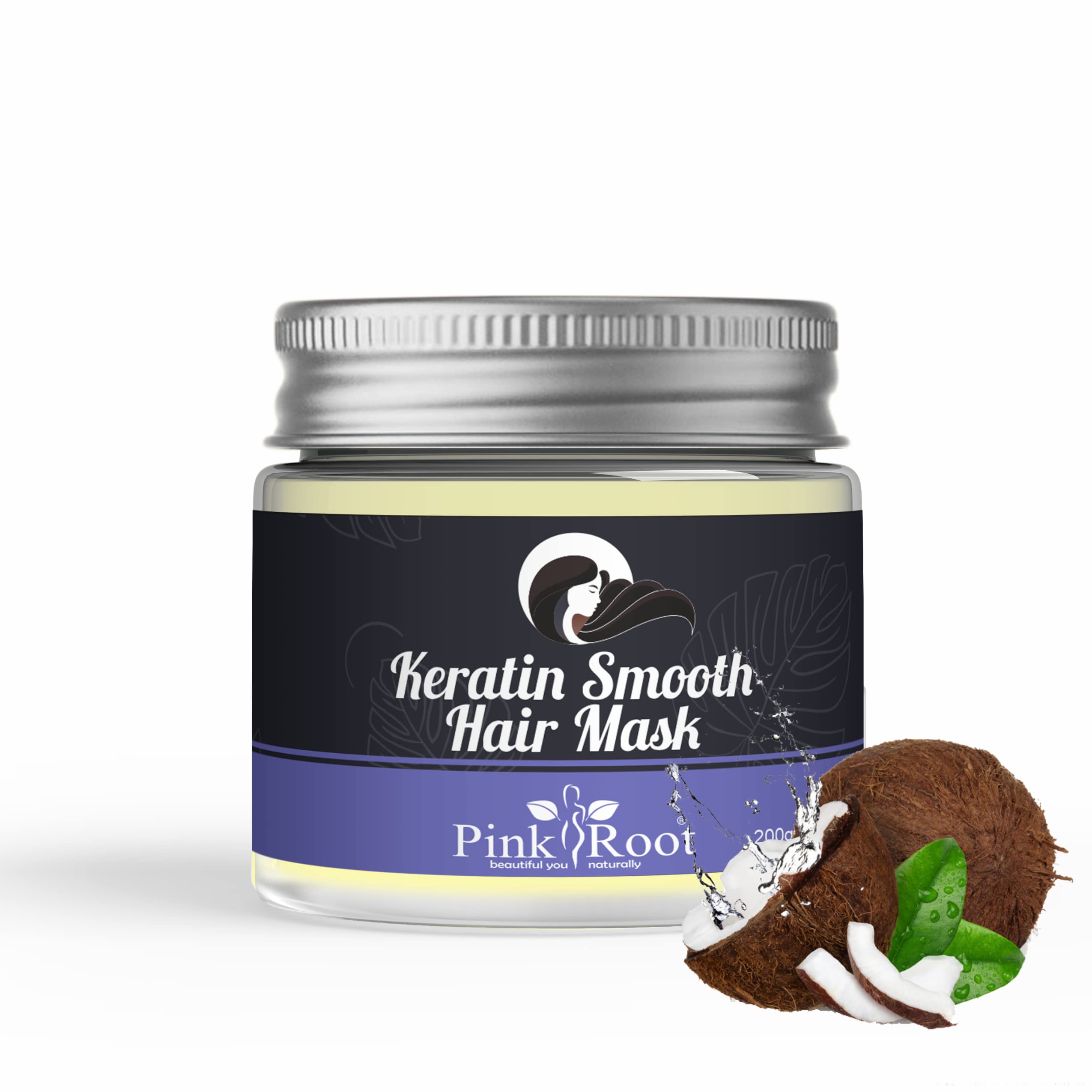 Pink Root Keratin Smooth Hair Mask 200gm