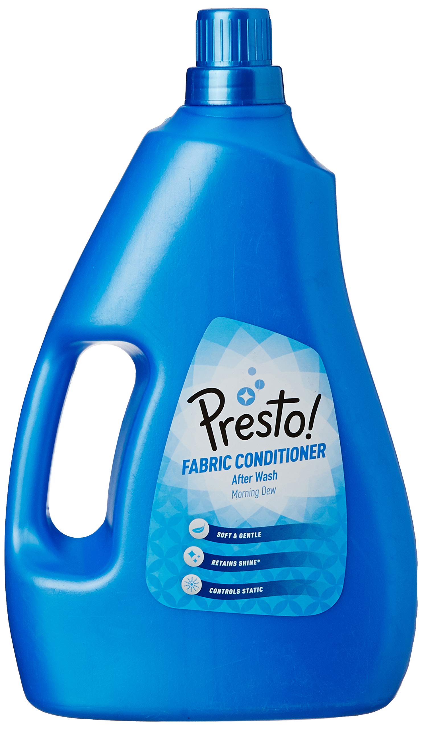 Amazon Brand - Presto! Morning Dew Fabric Conditioner Jar (Blue) - 2 Ltr | Refreshing and pleasant fragrance | Color safe, soft and gentle cloths