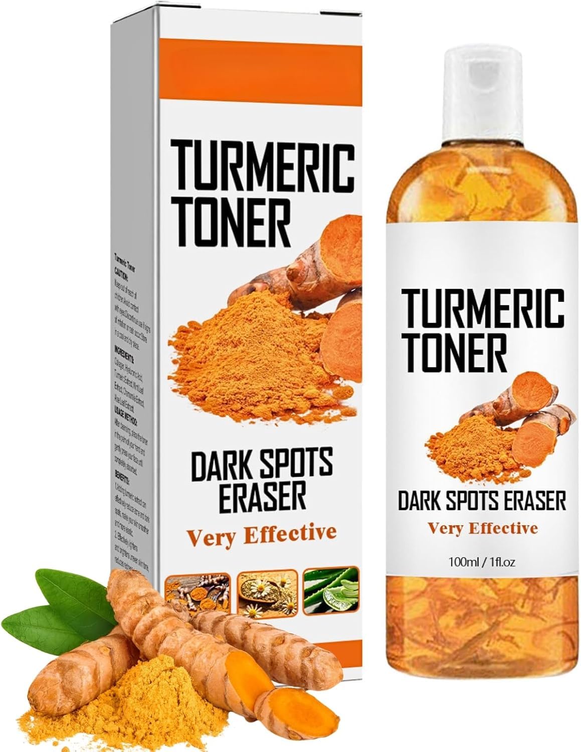 Turmeric Face Toner, Hydrating Pore Minimizer & Exfoliating Toner – Brightening Skincare for Acne Reduction and Dark Spot Removal – Turmeric Oil Toner Serum for Clear, Radiant Skin