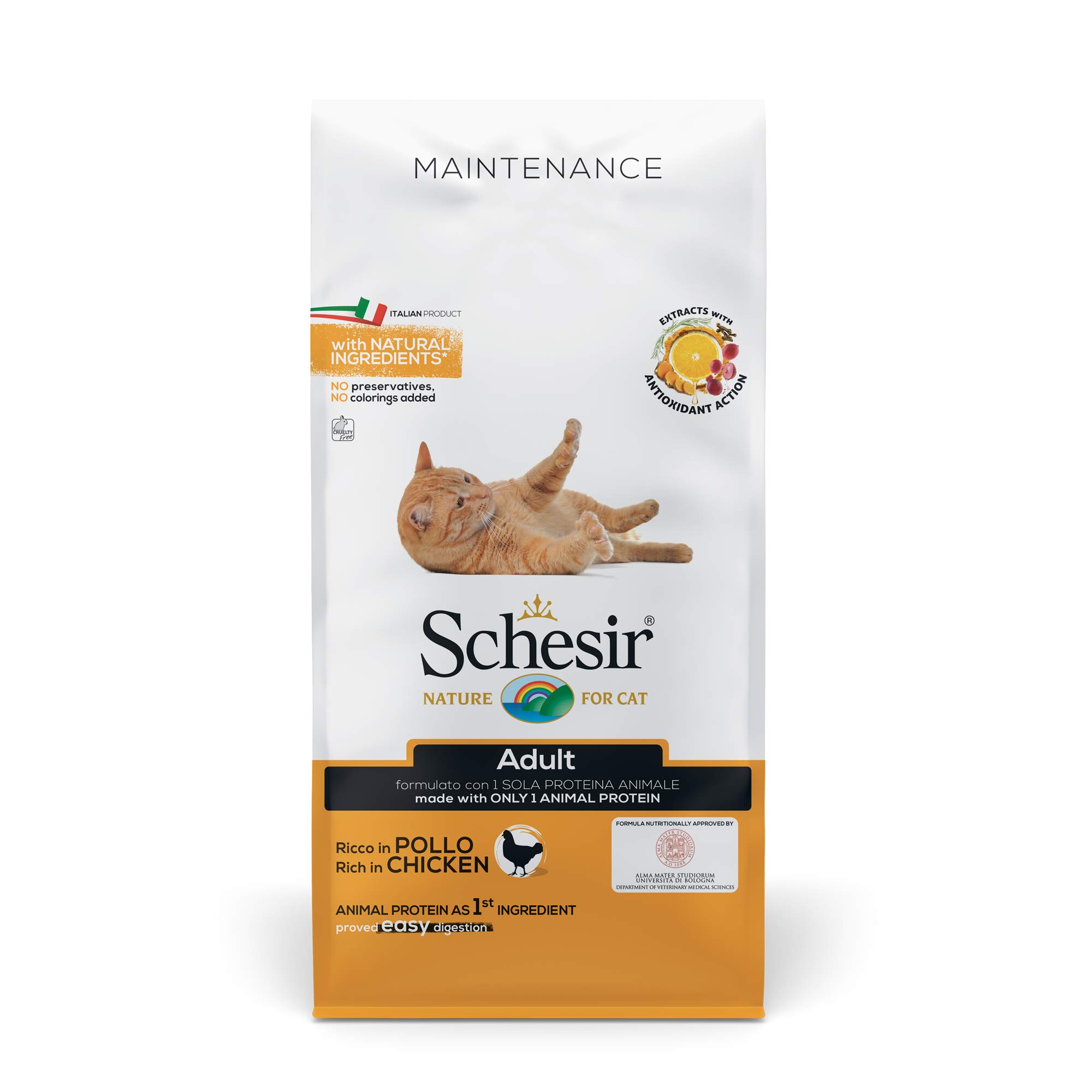 Schesir Cat Adult Maintenance Chicken Dry Adult Cat Food Bag 10kg