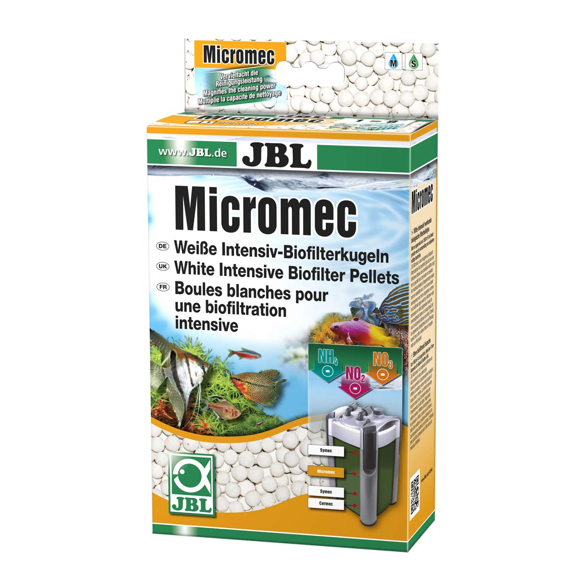 JBL MICROMEC WHITE INTENSIVE BIOFILTER PELLETS 1L/650G