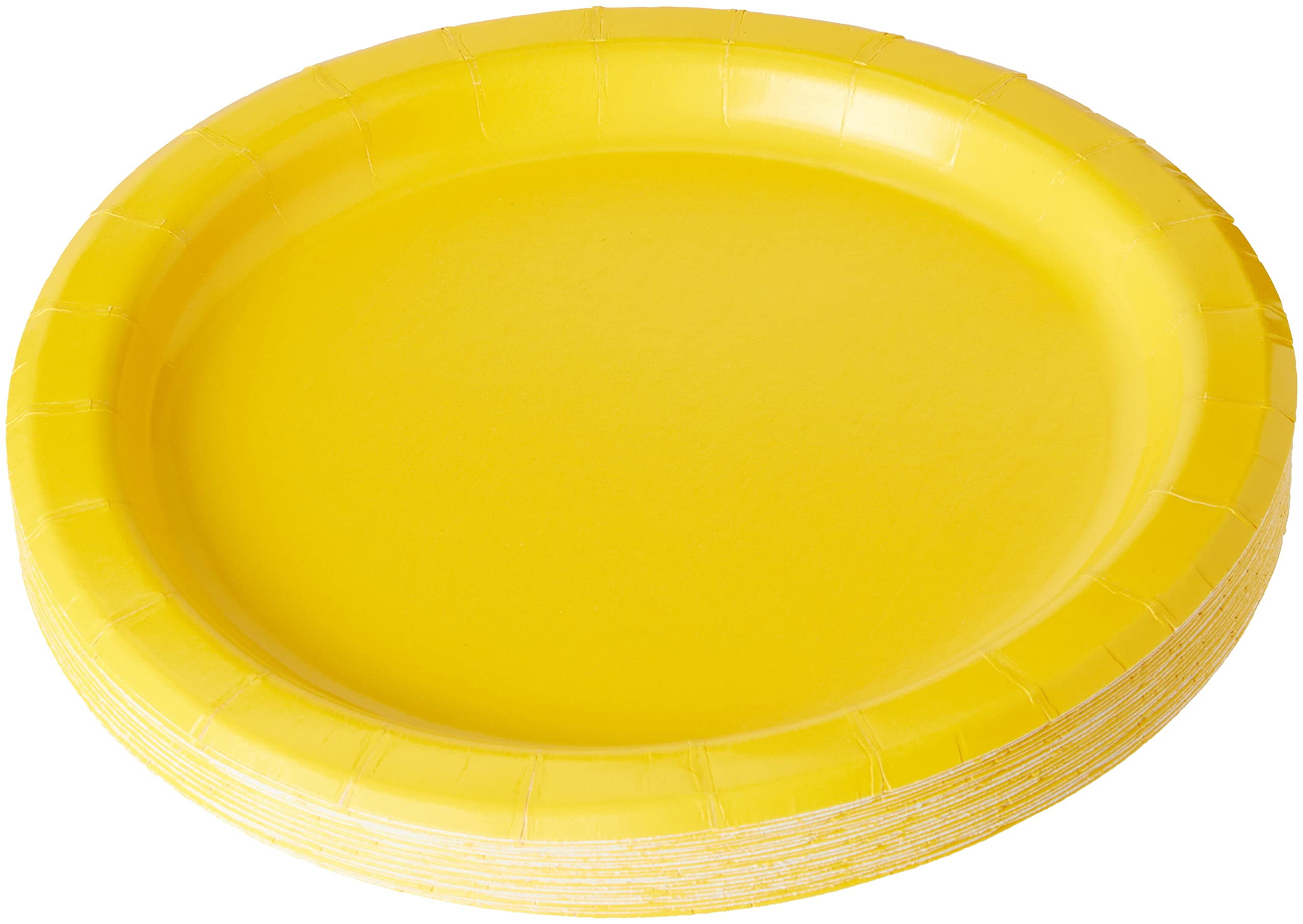 unique partyPlate Neon Yellow Party Plates, Pack Of 20 ,18 centimeters each, 99154