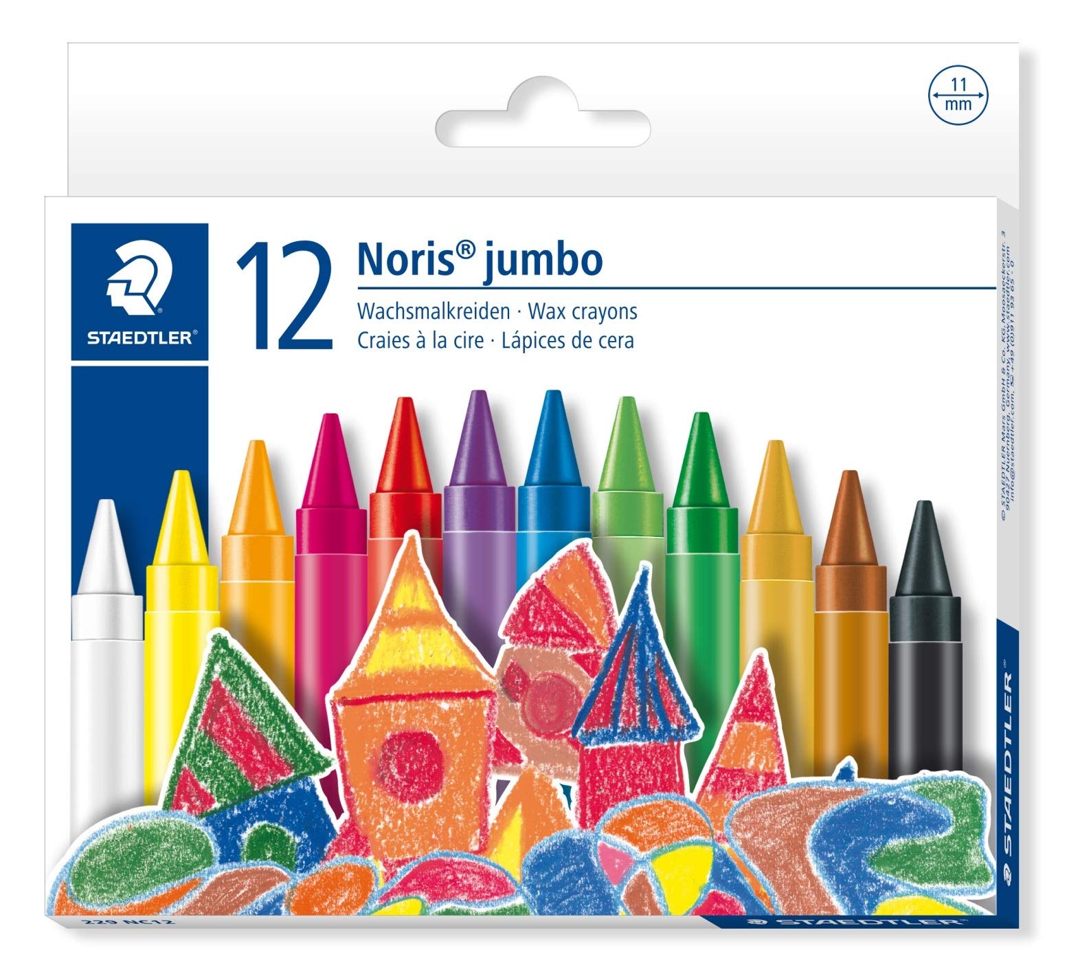 Staedtler Jumbo Crayons, Pack Of 12