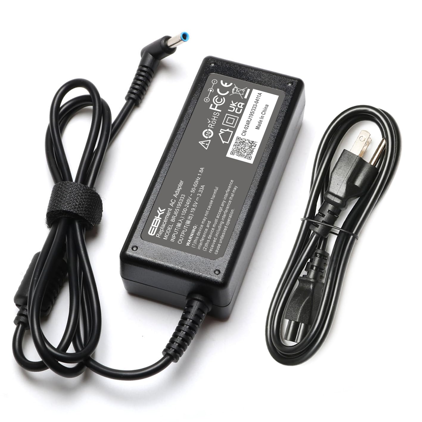 65W Laptop Charger for HP EliteBook Charger 840 850 845 830 820 G9 G8 G7 G6 G5 G4 G3 / ProBook 450 430 440 446 455 470 640 650 745 735 725 755 Power Cord