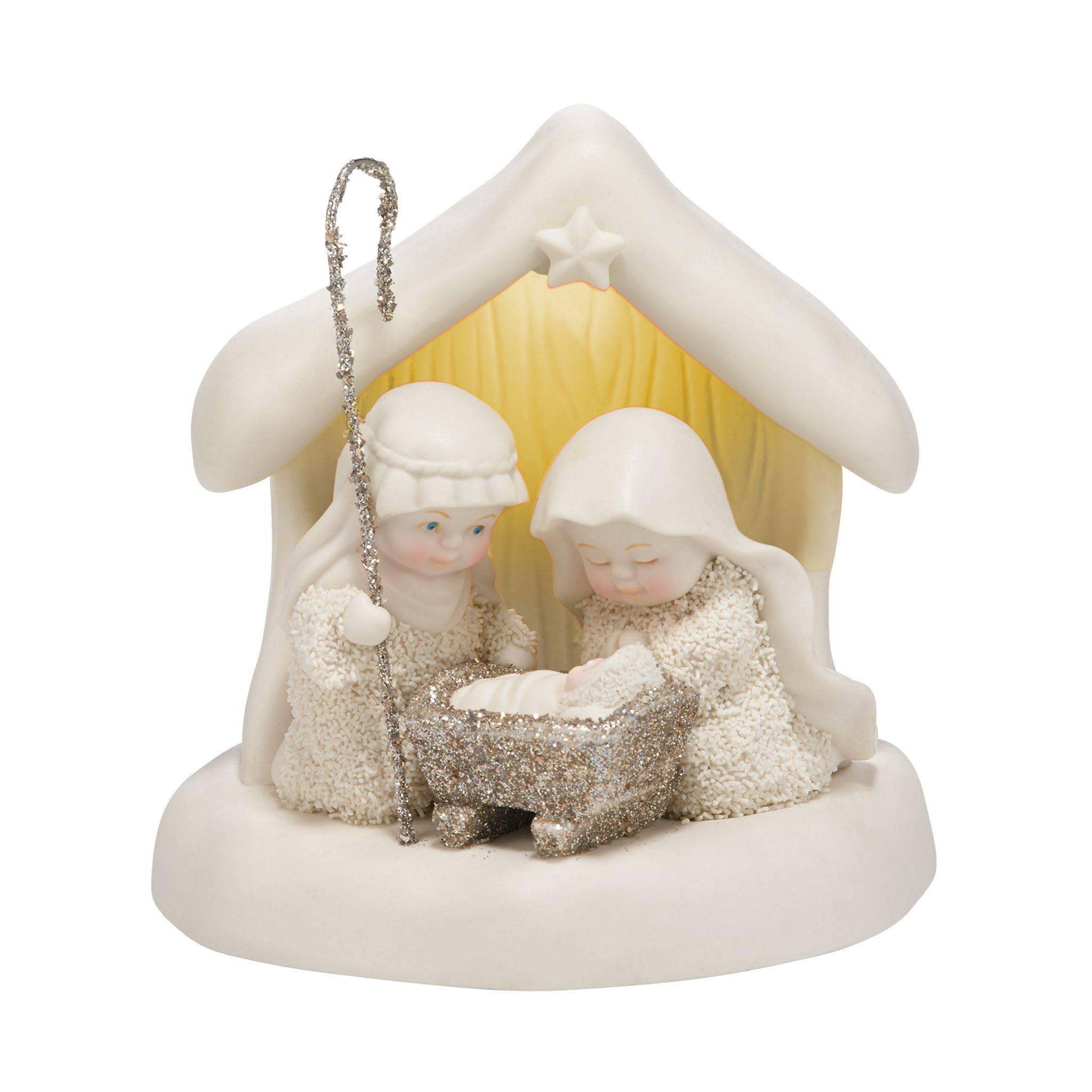 Department 56 Snowbabies “Beneath the Christmas Star” Porcelain Figurine, 4.7”