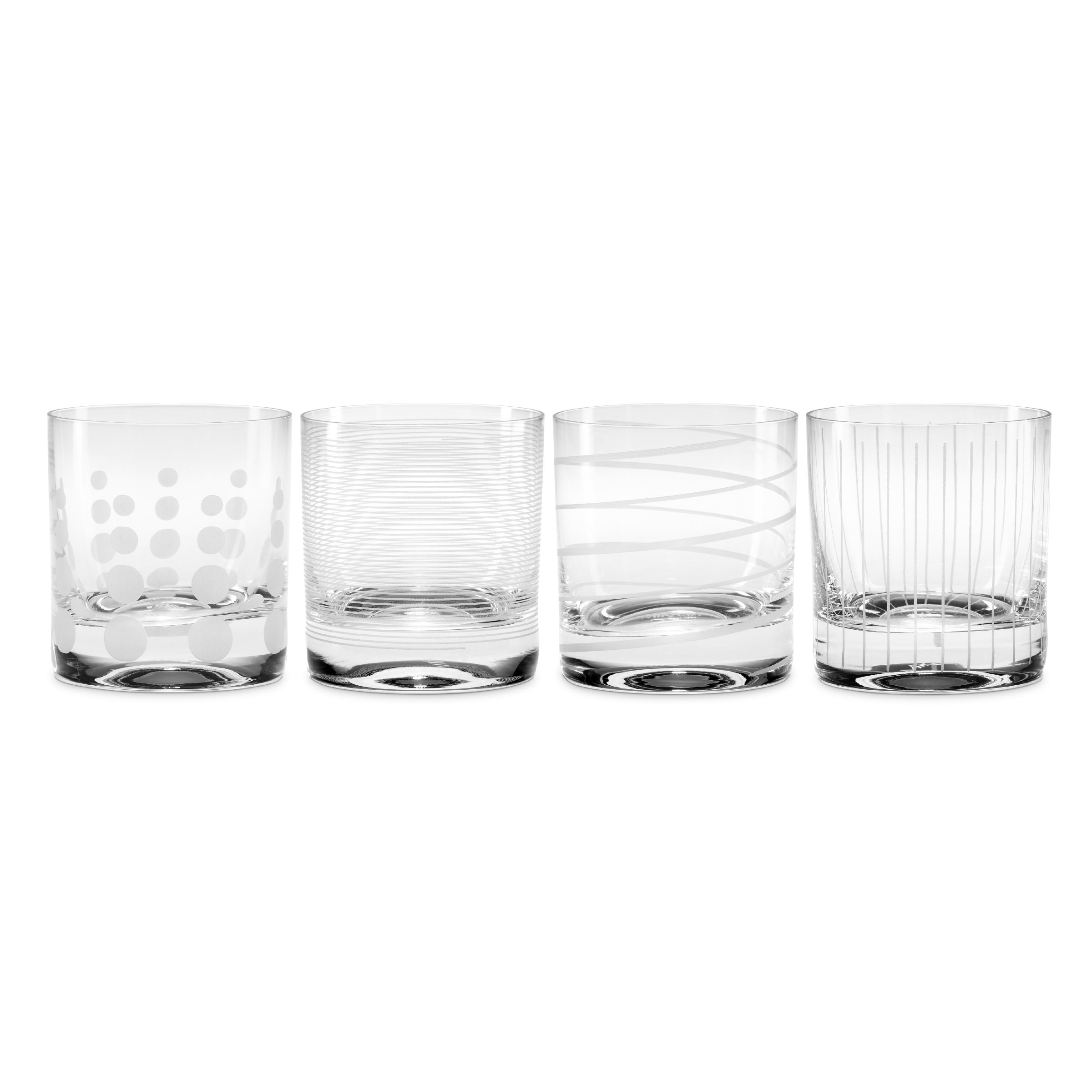 Mikasa, Double Old Fashioned Glass, Clear Clear, Set of 4, 10 fluid ounces