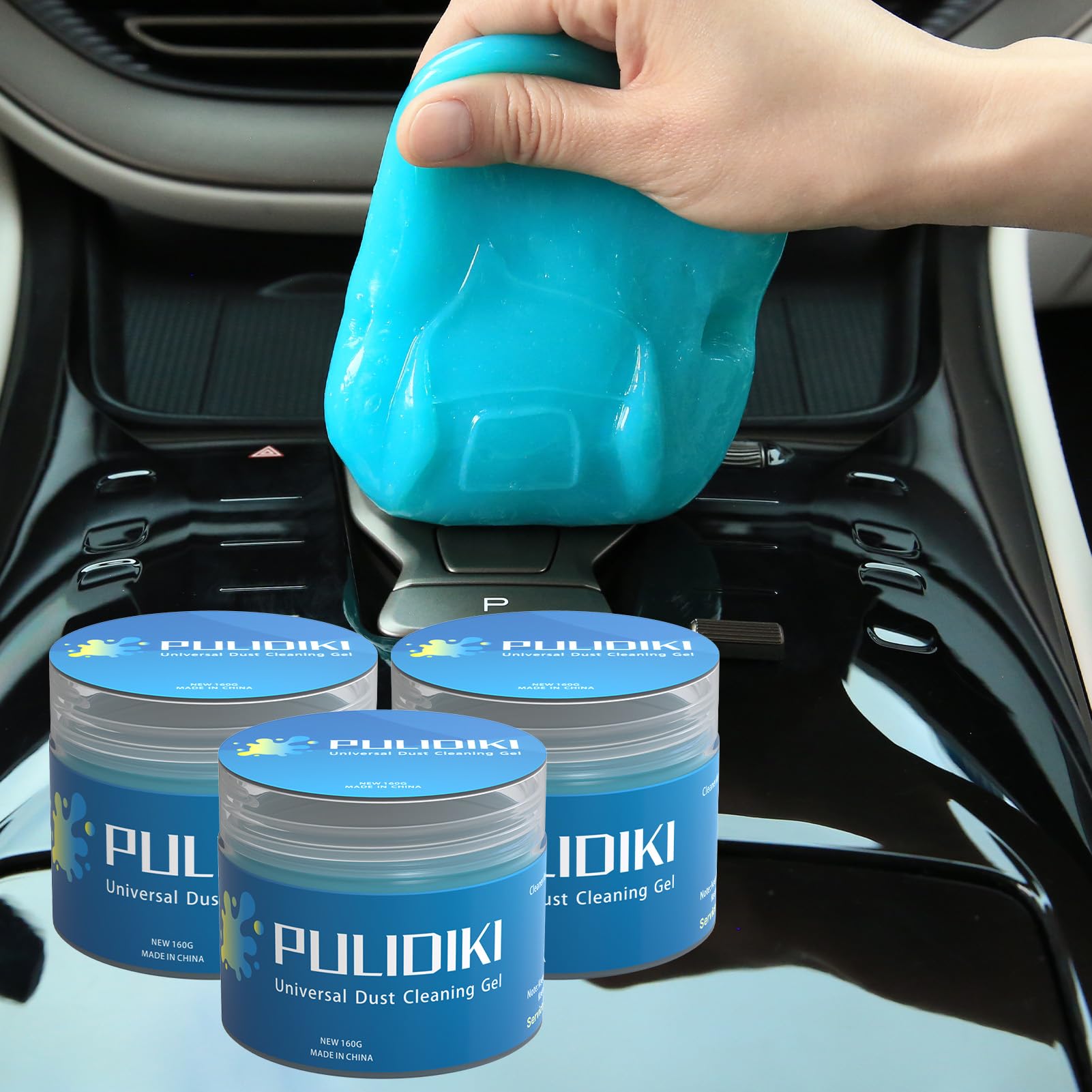 PULIDIKICar Cleaning Gel Blue and Car Cleaning Putty Blue 2Pack Bundle