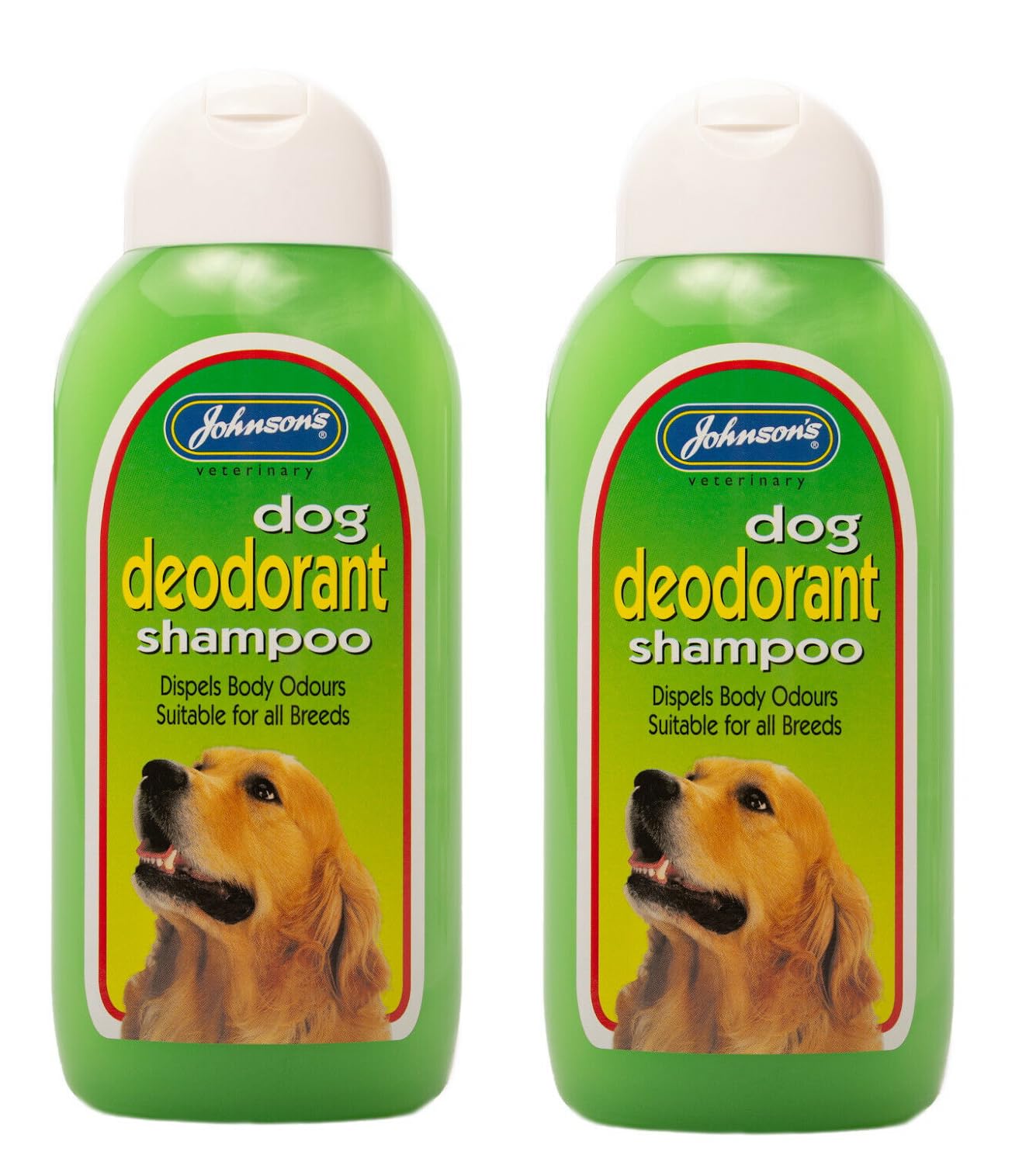 LEEWAY WOODWORKJOHNSONS DOG DEODORANT SHAMPOO 400ML FOR DOGS (2 BOTTLES)