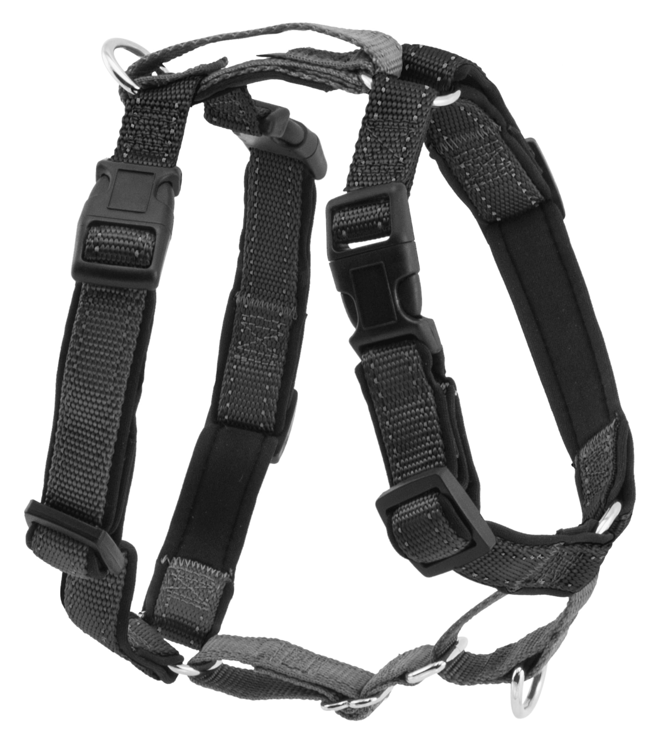 PetSafe 3 in 1 Harness and Car Restraint, Walking & Car Harness for Dogs, No-Pull Option, Adjustable, Medium-Black