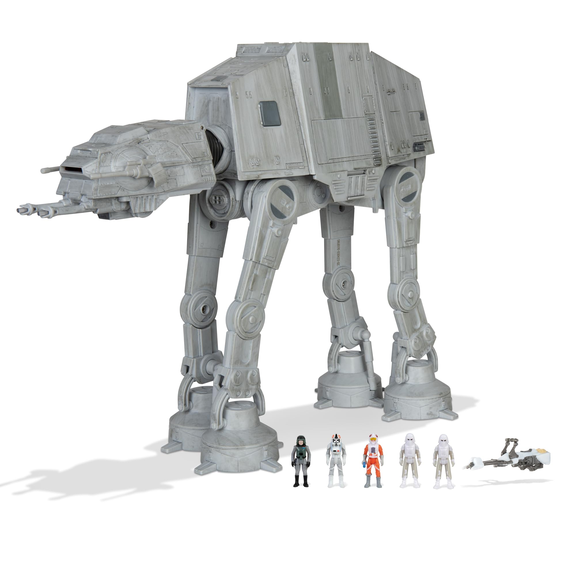 Bizak Star Wars 62610170 Micro Galaxy Squadron at-at Attack Vehicle 25 cm with Accessories and 5 Figures