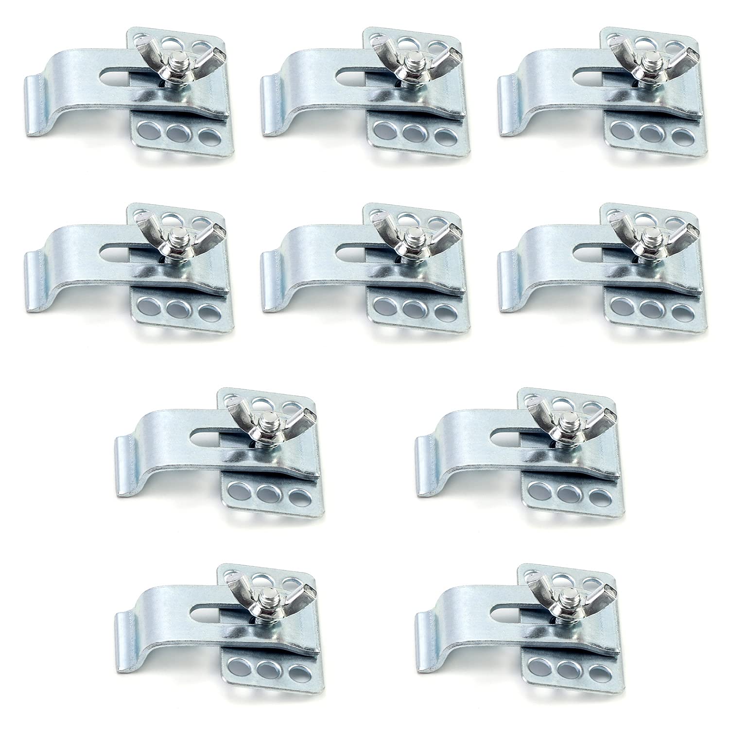 QWORK Sink Bracket, 2 Undermount Sink Clips, Kitchen & Bathroom Sink Supports, 10 PACK