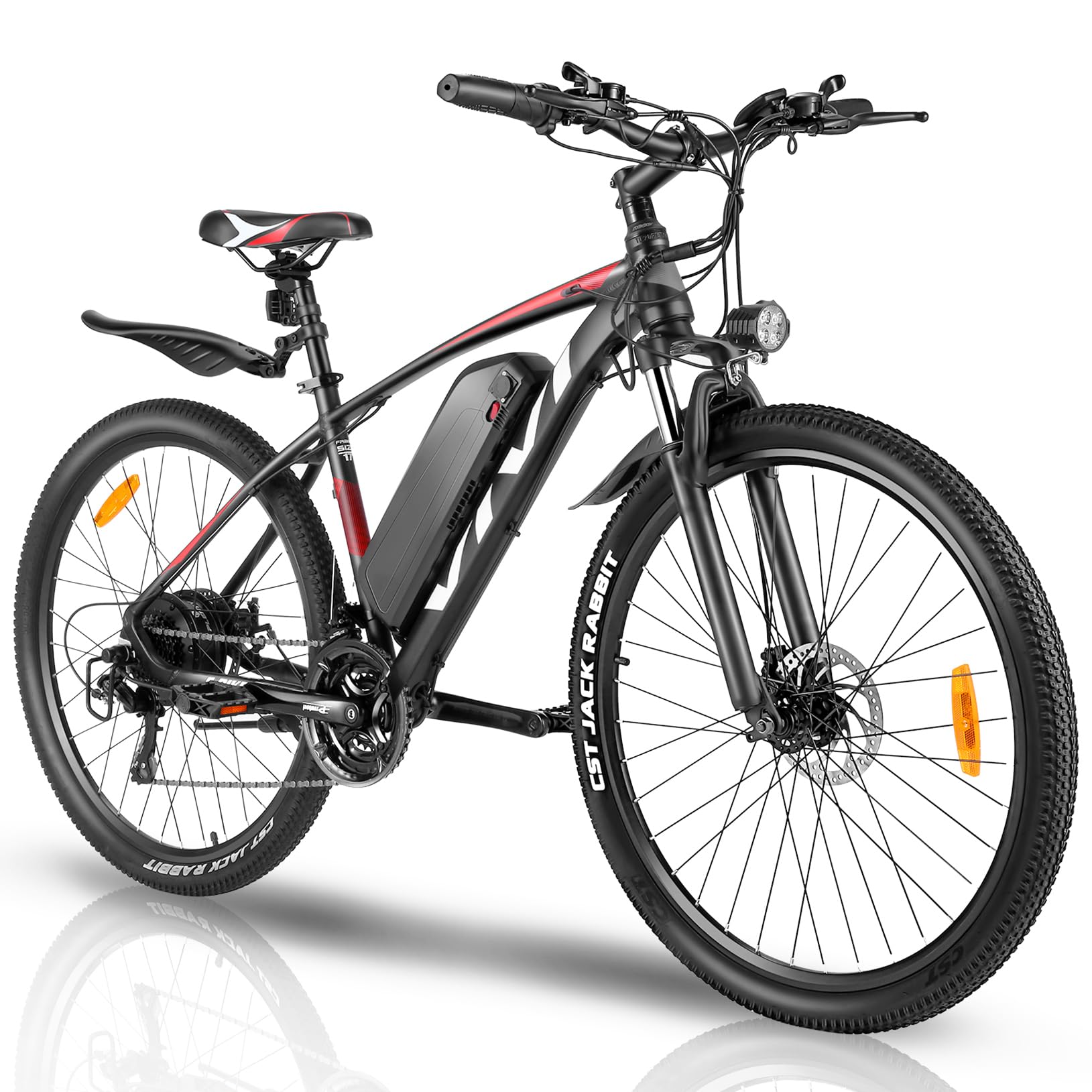 ViviElectric Bike for Adults, 27.5" Electric Mountain Bike with Cruise Control, 500W 48V 10.4Ah Removable Battery, 20mph - Class 2 eBike, Up to 50 Miles Range, 21 Speed Adult Electric Bicycles