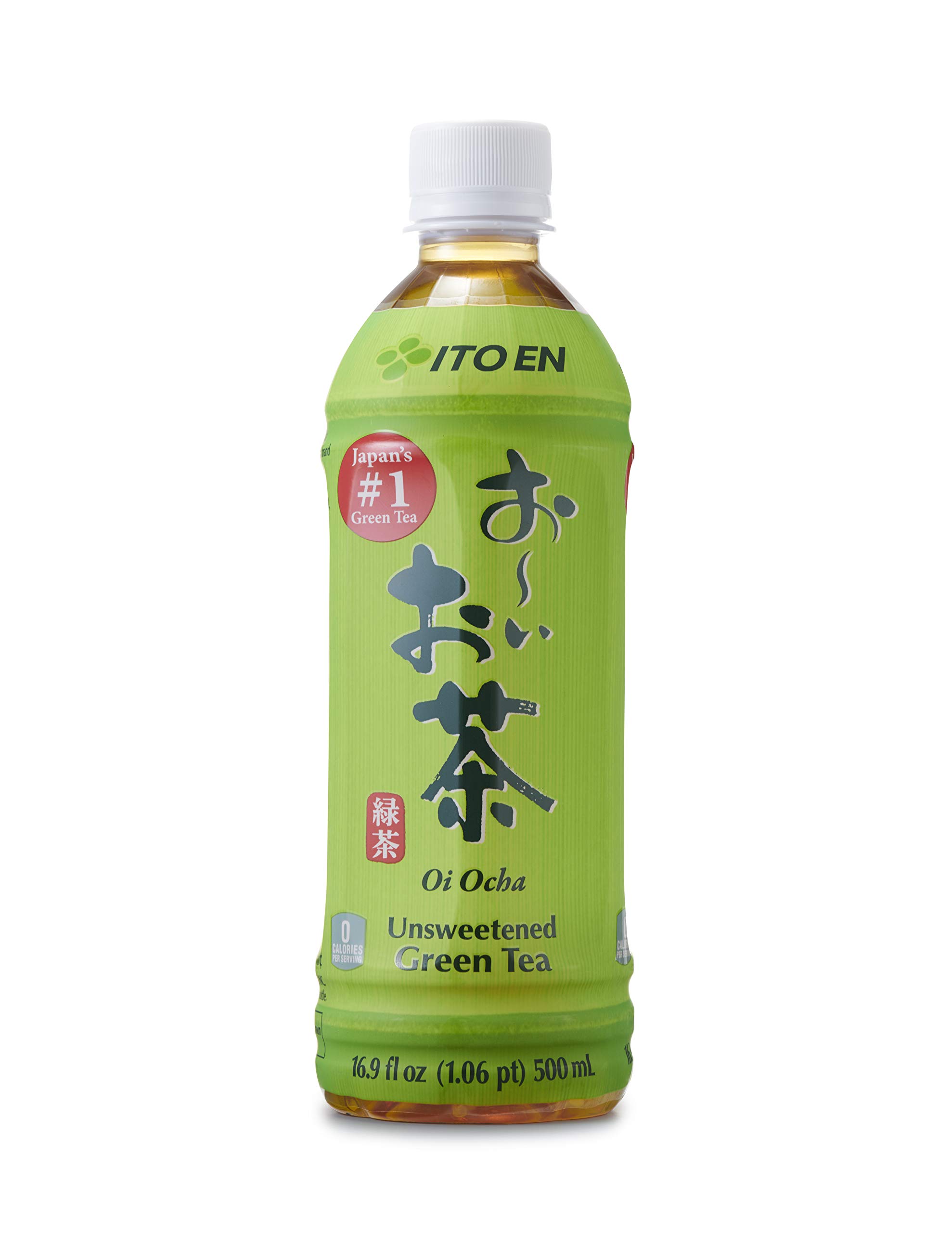 Ito En Oi Ocha Green Tea, Unsweetened, 16.9 Ounce Bottle