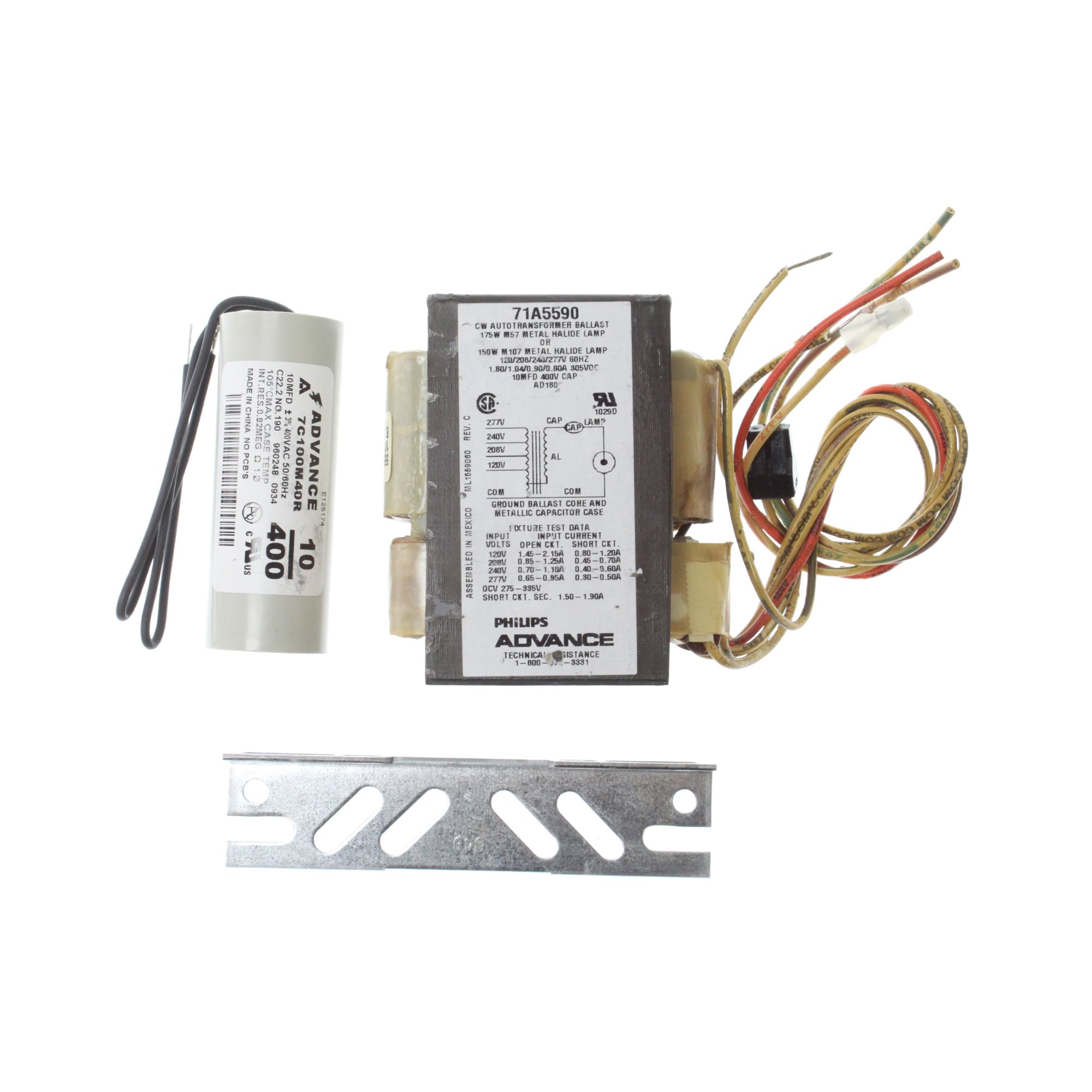 Advance71A5570-001D - 150/175 Watt - Metal Halide Ballast - ANSI M57/M107- Includes Dry Capacitor and Bracket Kit