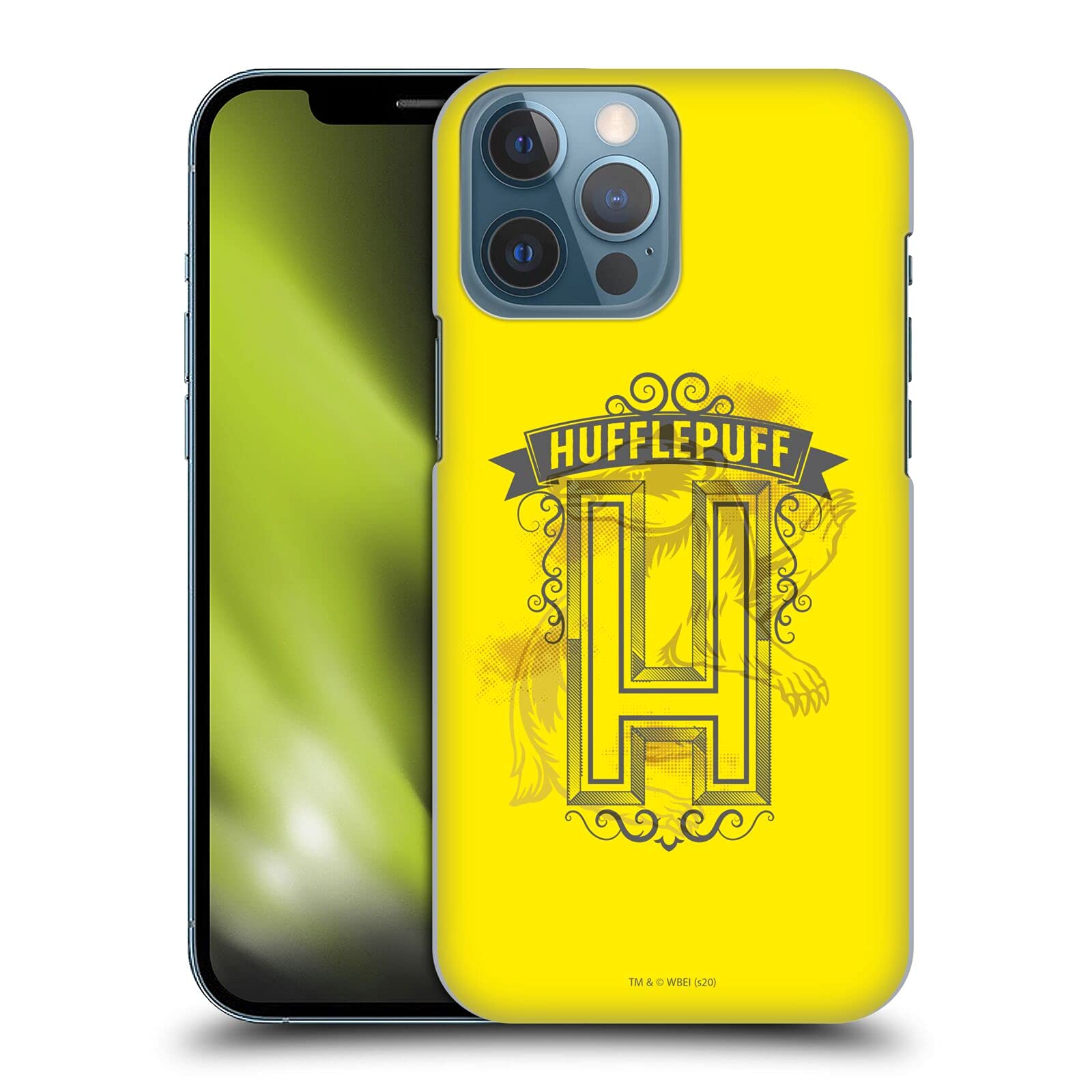 Head Case Designs Officially Licensed Harry Potter Hufflepuff 2 Deathly Hallows XVIII Hard Back Case Compatible with Apple iPhone 13 Pro Max