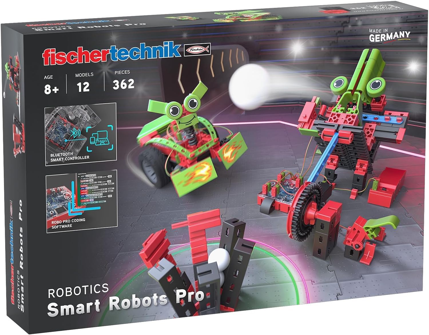 fischertechnik569021 Robotics Smart Robots Pro, Robotics Kit from 8 Years with 12 Models, for Building and Programming Your Own Robot