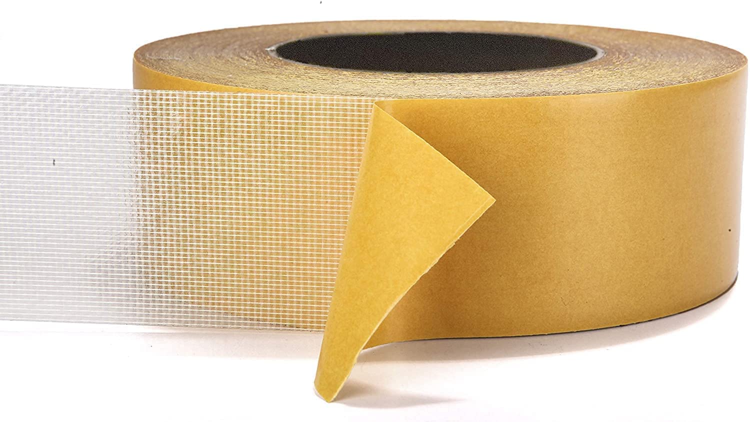 ZMOXY Yellow 3cm wide 20 meter double-sided cloth tape D High Adhesive Strength Mesh Double Sided Tape, Strong Tape, Double Sided Mounting Tape Used For Carpet Edge Banding