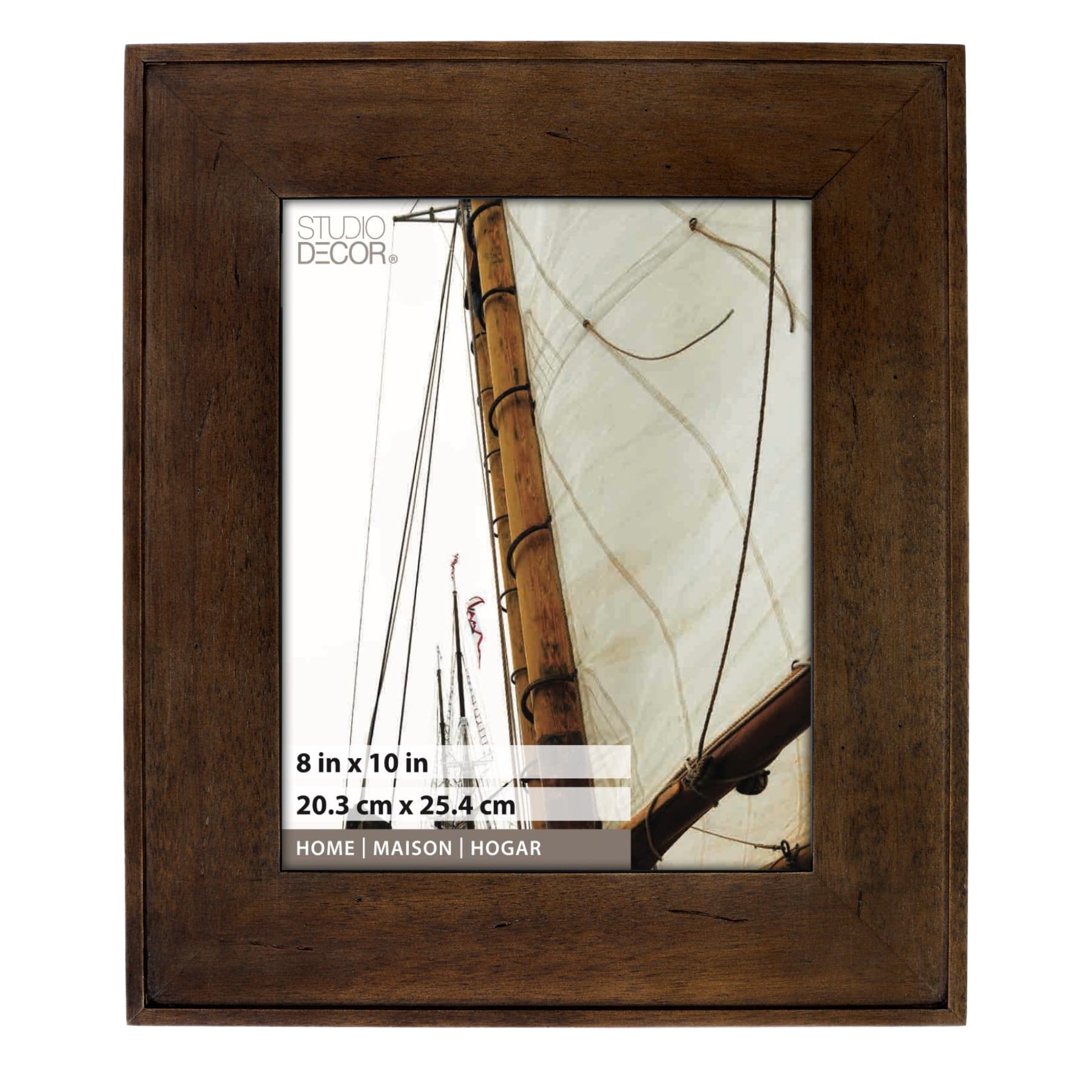 Espresso Hampton Frame, 8”; x 10”;, Home Collection By Studio Décor®