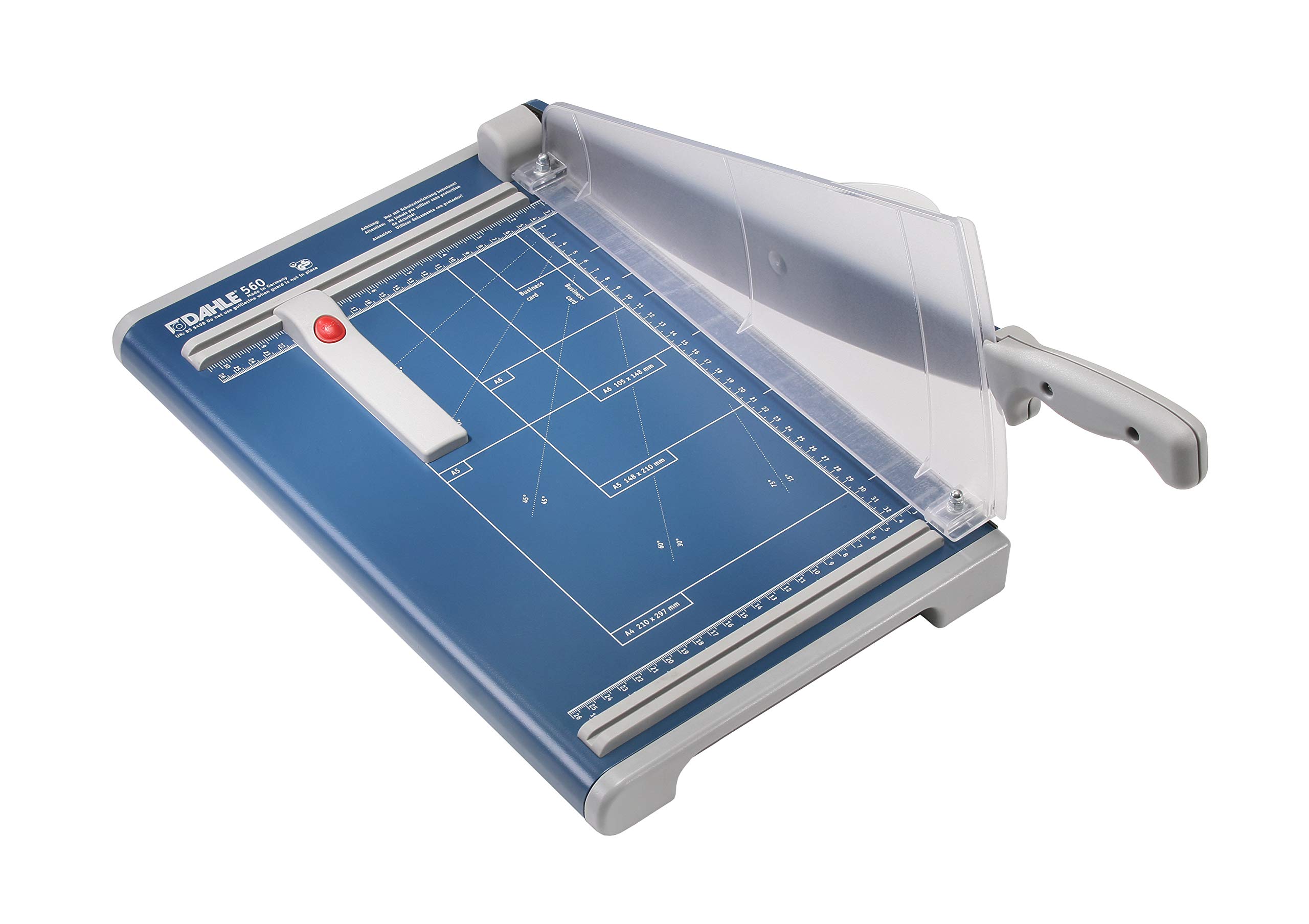 Dahle 560 Guillotine Paper Cutter (Cutting Performance up to 25 Sheets/DIN A4) Blue