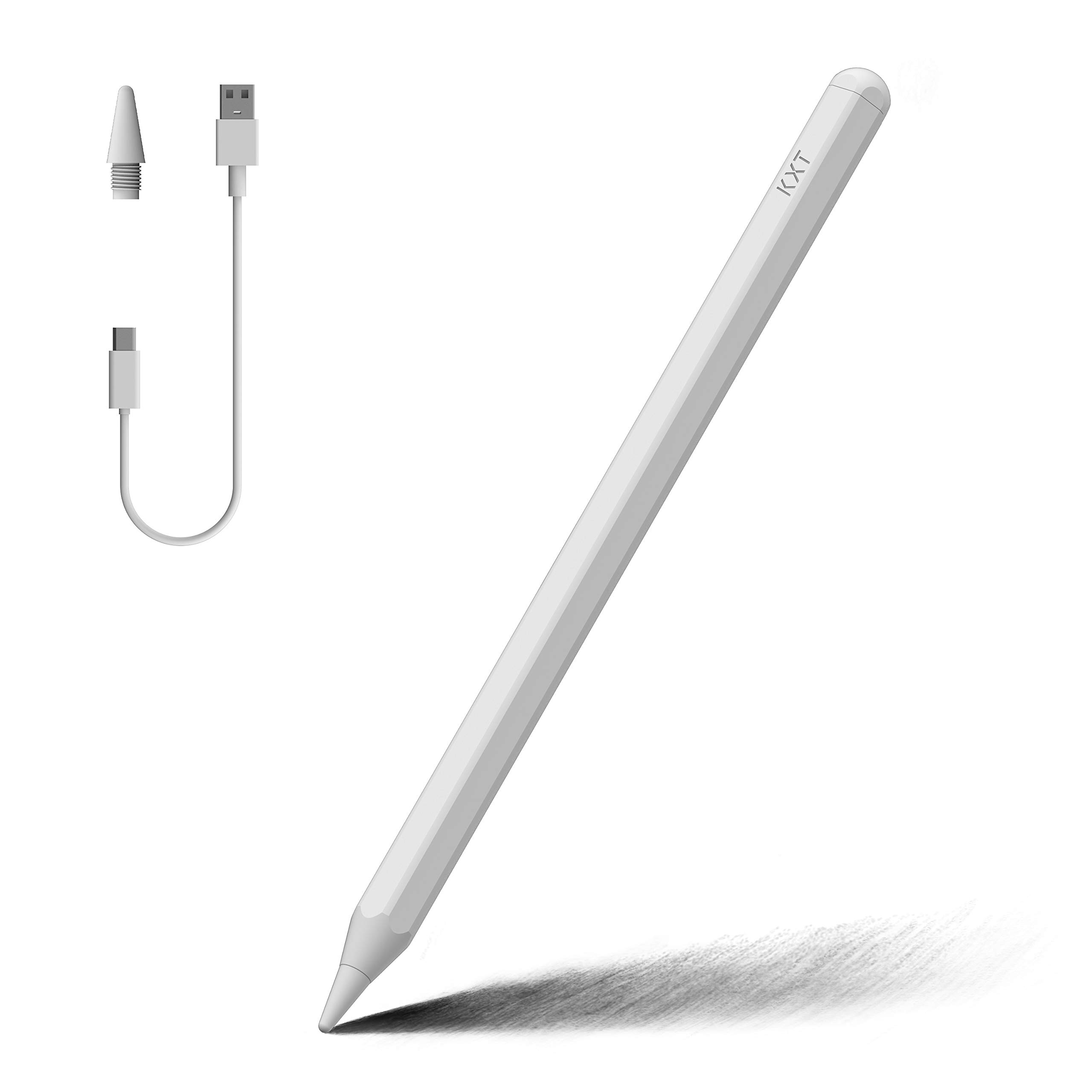 Tilt Sensitivity Palm Rejection Stylus Pen for Apple iPad(2018 and After) 6/7/8/9th Generation/ipad Pro 11 / Pro 12.9(3rd/4th/5th)/Air 3&4&5/Mini 5&6, Precise Writing Drawing Digital iPad Pencil