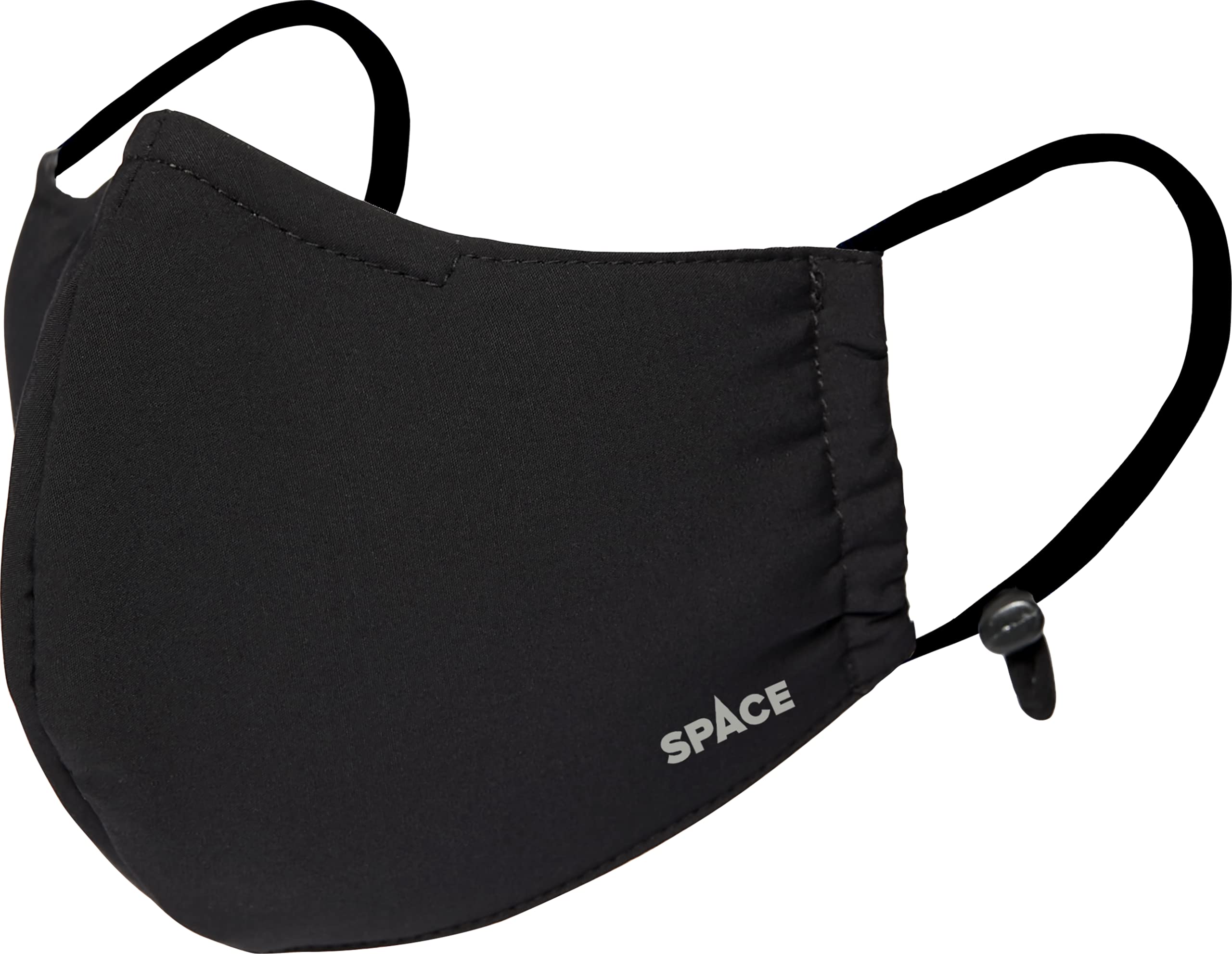 Space Mask: NanoTech Cloth Face Mask Adjustable Nose Clip and Ear Straps - Washable, Ultra Breathable & Odor Resistant