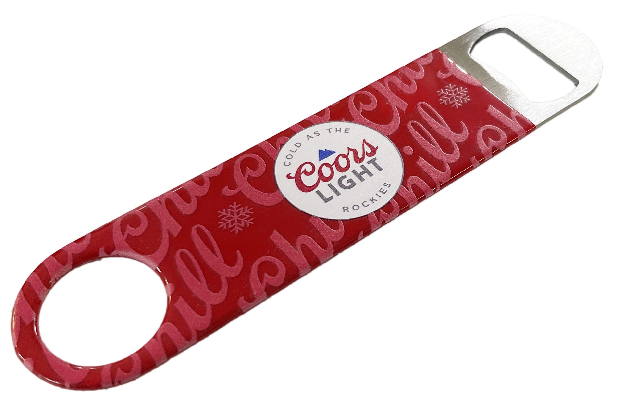 Coors Brewing Company Coors Light Premium Reflective Steel Bartenders Bottle Opener