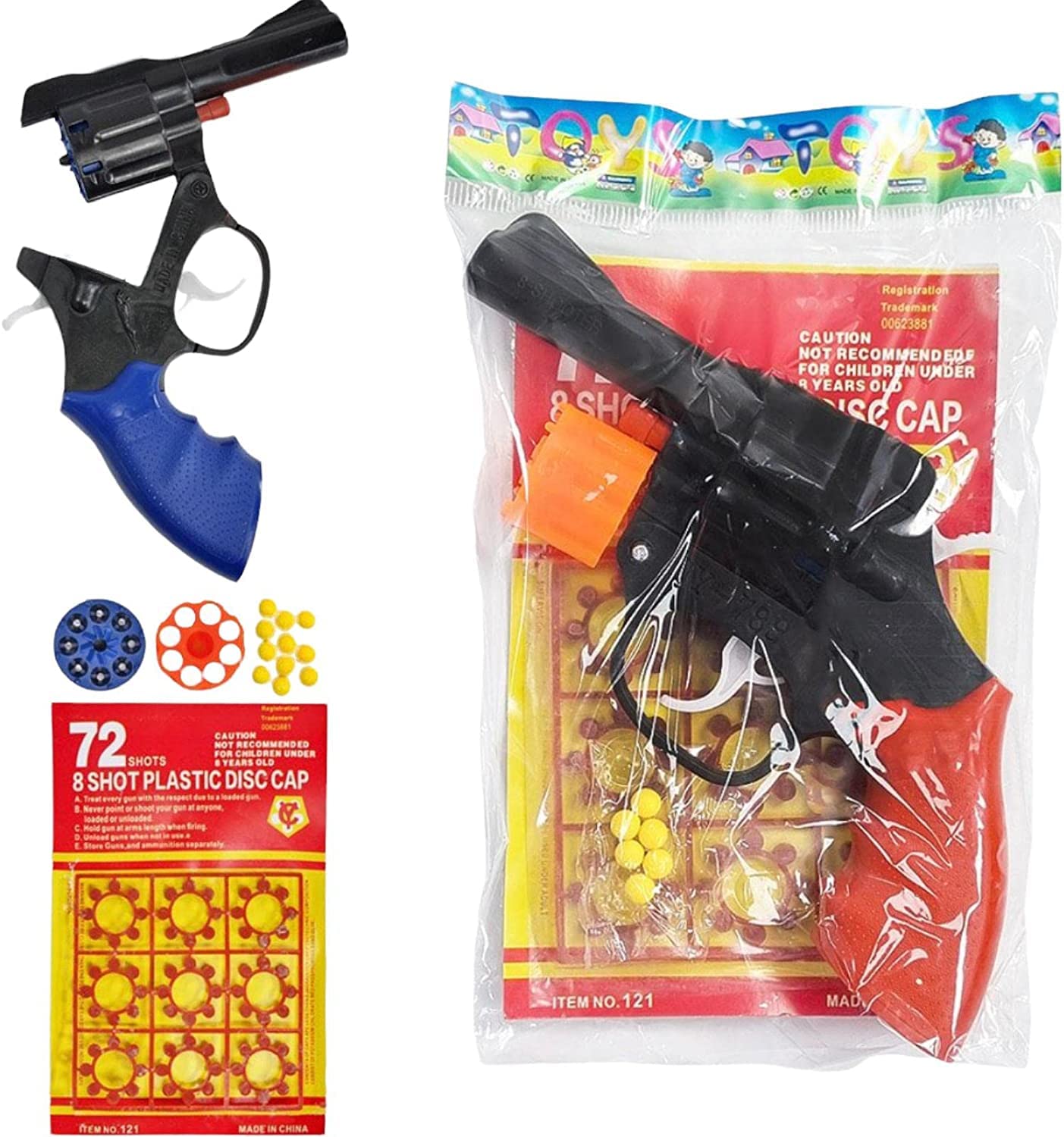 SGM Kids Cap Gun with Caps 144 shots plus gun + 3 IN 1