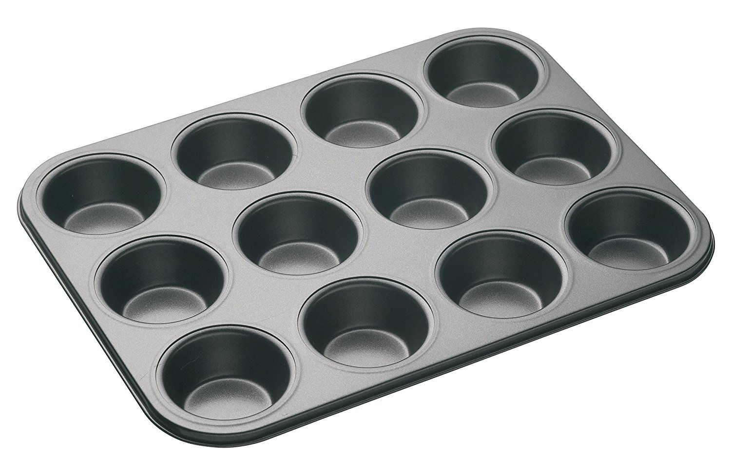 St@llion® 12 Cup Cake Muffin Bun Fairy Cakes Yorkshire Pudding Tray Non Stick Pan Mould (CS Non-Stick Tin)