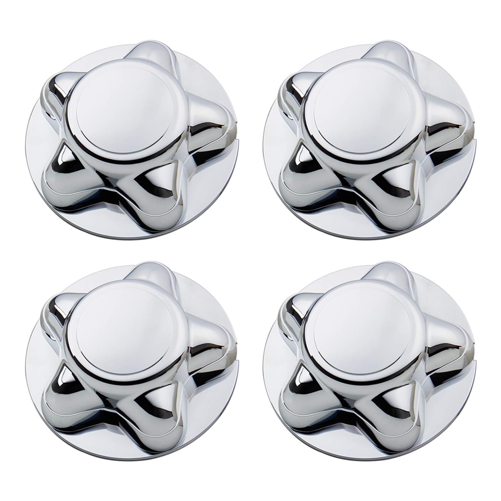 B4B BANG 4 BUCK 4 Packs 7" Center Cap with 5-Lug Steel Wheel Chrome for Ford 1997-2003 F150 F-150 97-02 Expedition