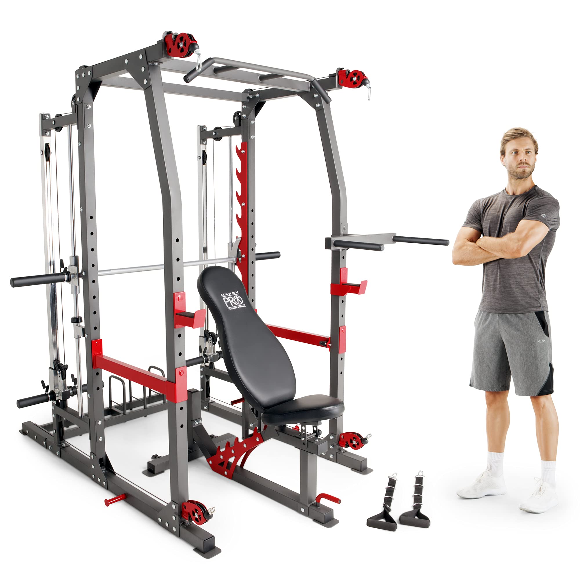 Marcy Pro Smith Total Body Home Gym System, Gray