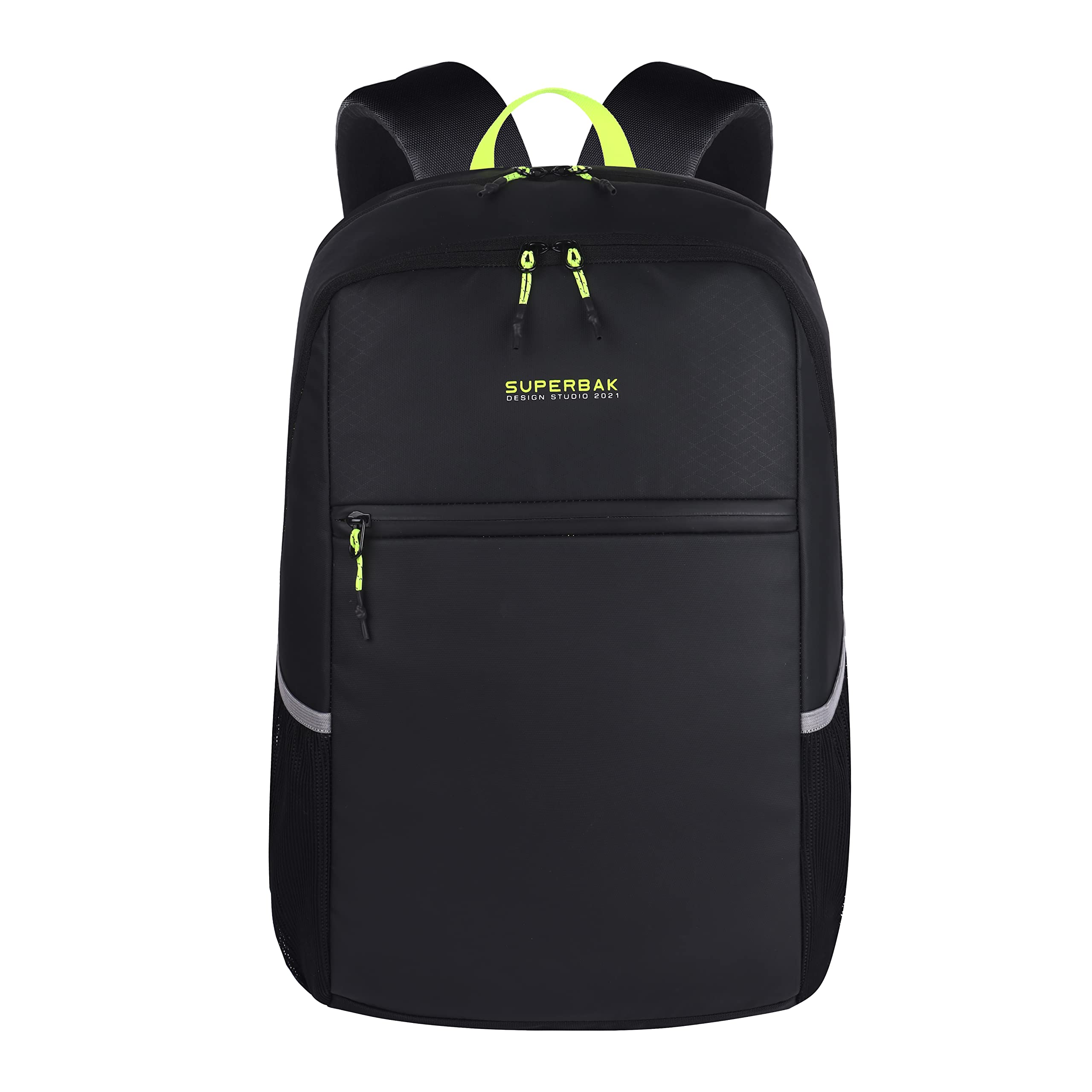 SUPERBAK Scout 30 Ltrs Laptop Backpack (Black-Green), One Size (LBPSCOUT0103)