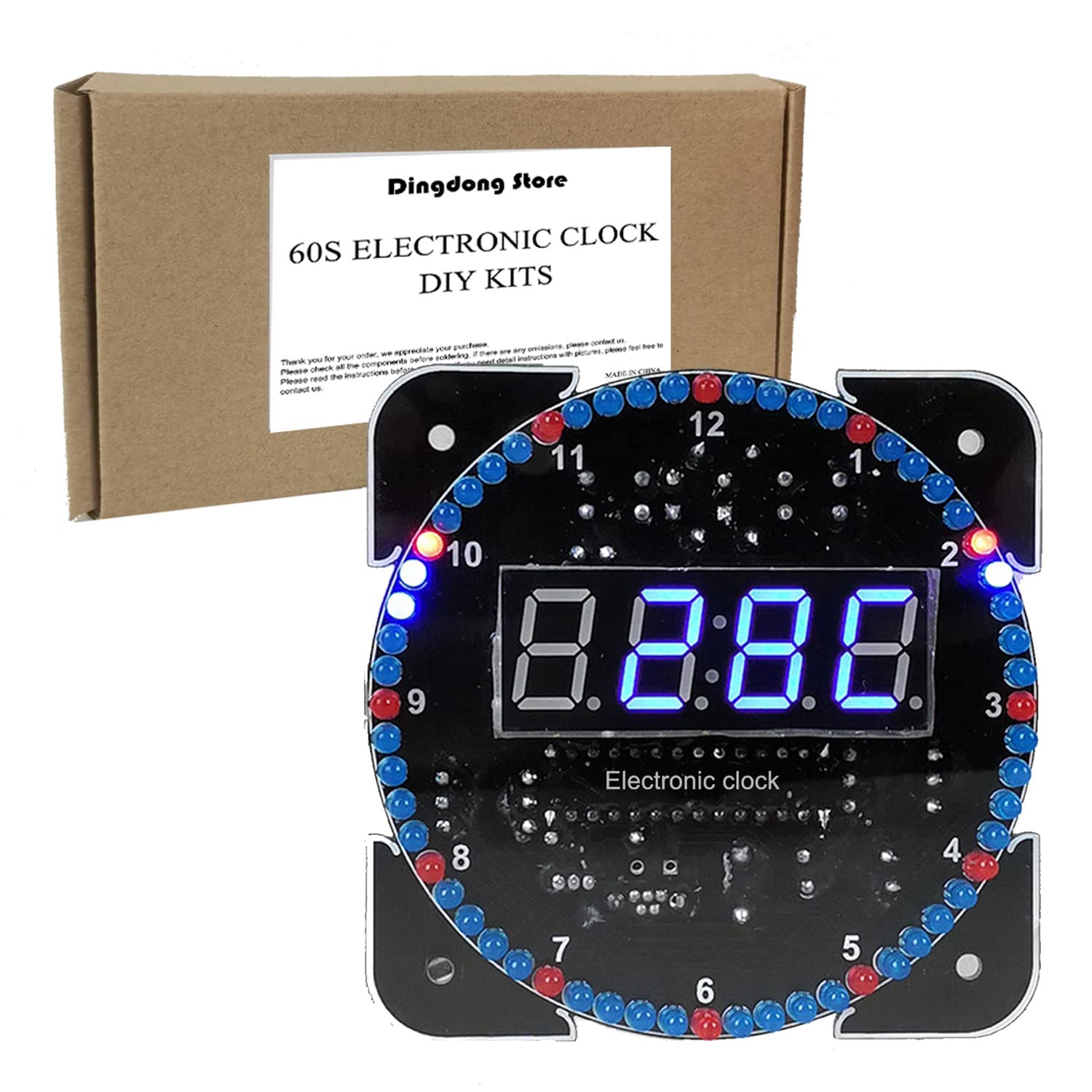 DIY Electronic Clock Kit, Soldering Practice DIY Timer Kit Digital Clock