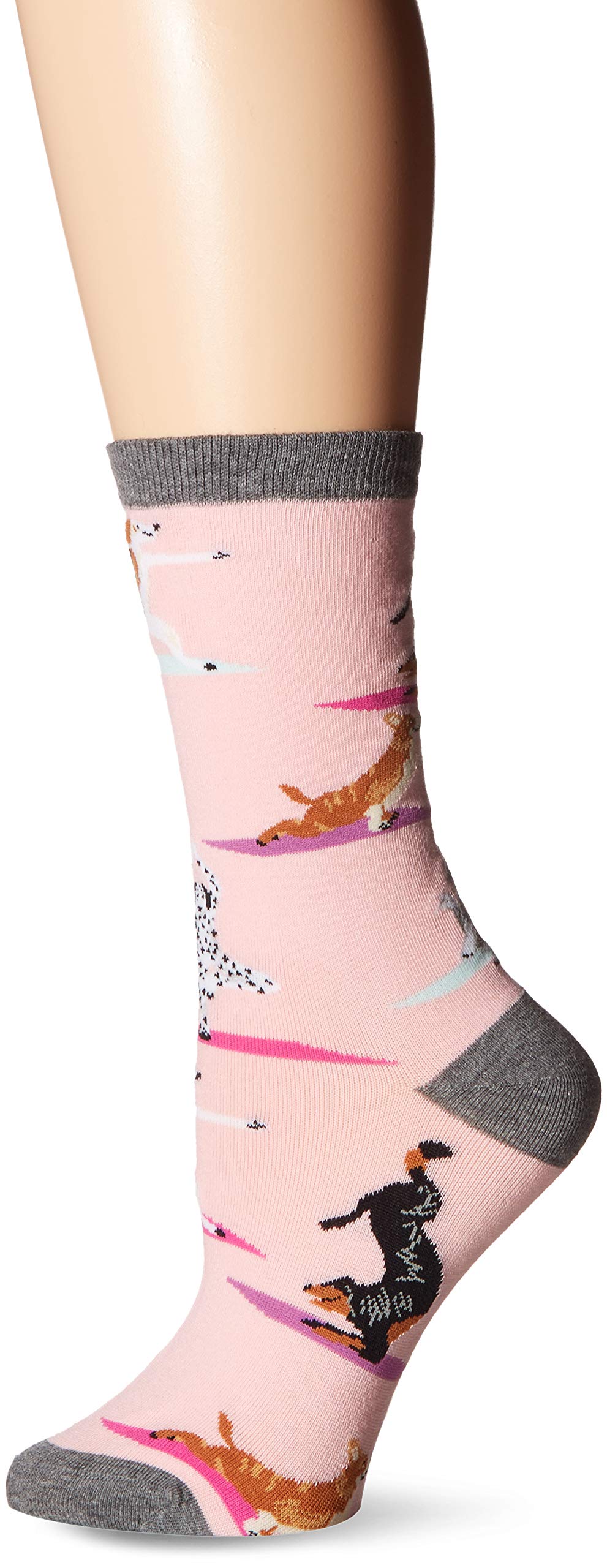 K. Bell Socks Women's Playful Dogs Novelty Fashion Crew Socks Casual Sock (pack of 1)