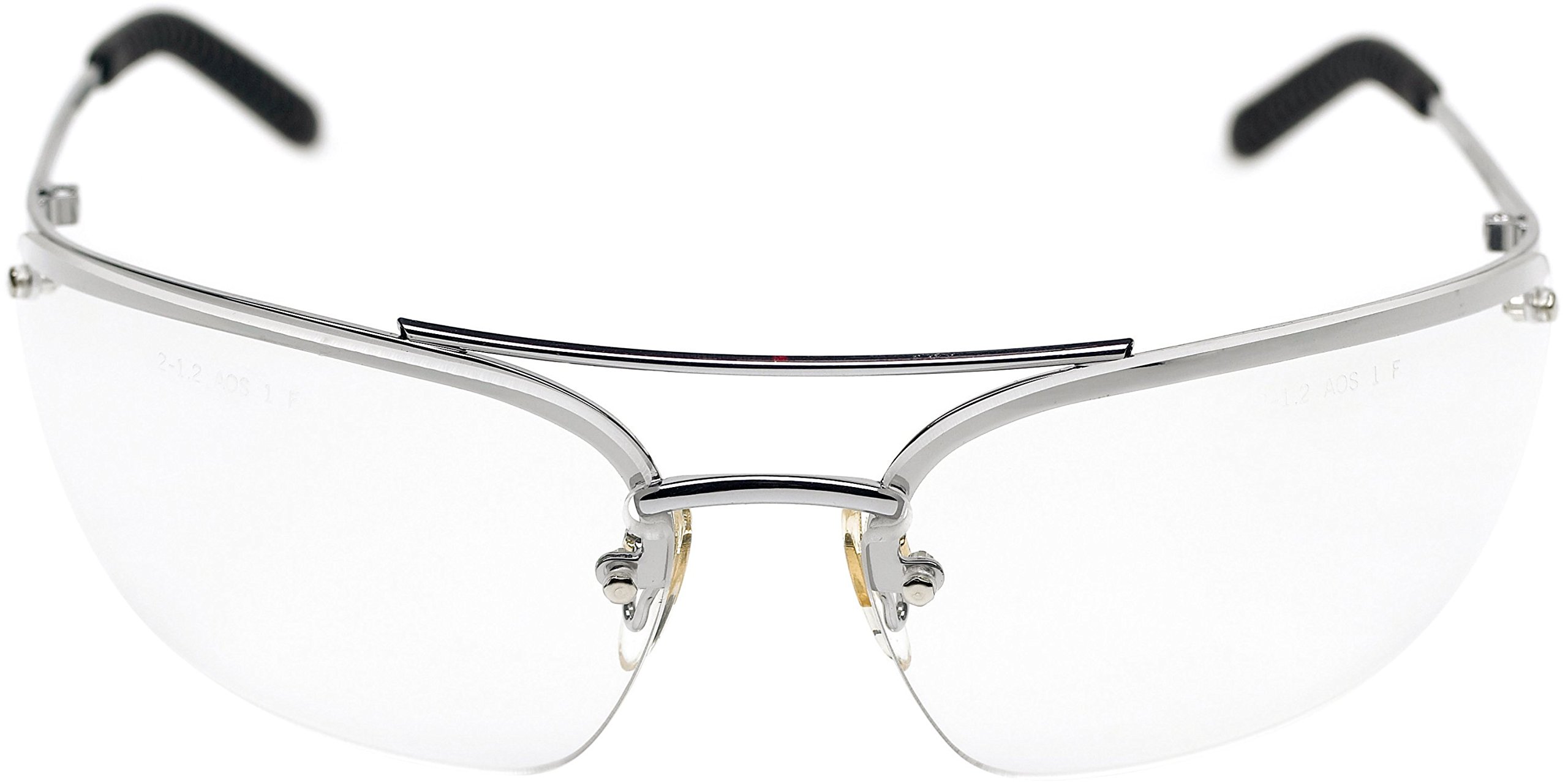 3M Metaliks Safety Glasses, Metal Frame, Anti-Scratch / Anti-Fog, Clear Lens, 71460-00001