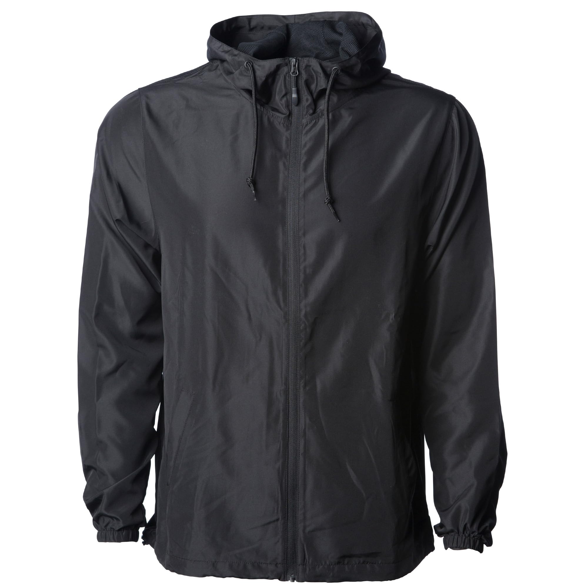 Global BlankMen's Windbreaker Jacket Lightweight Water-Resistant Windbreakers for Men