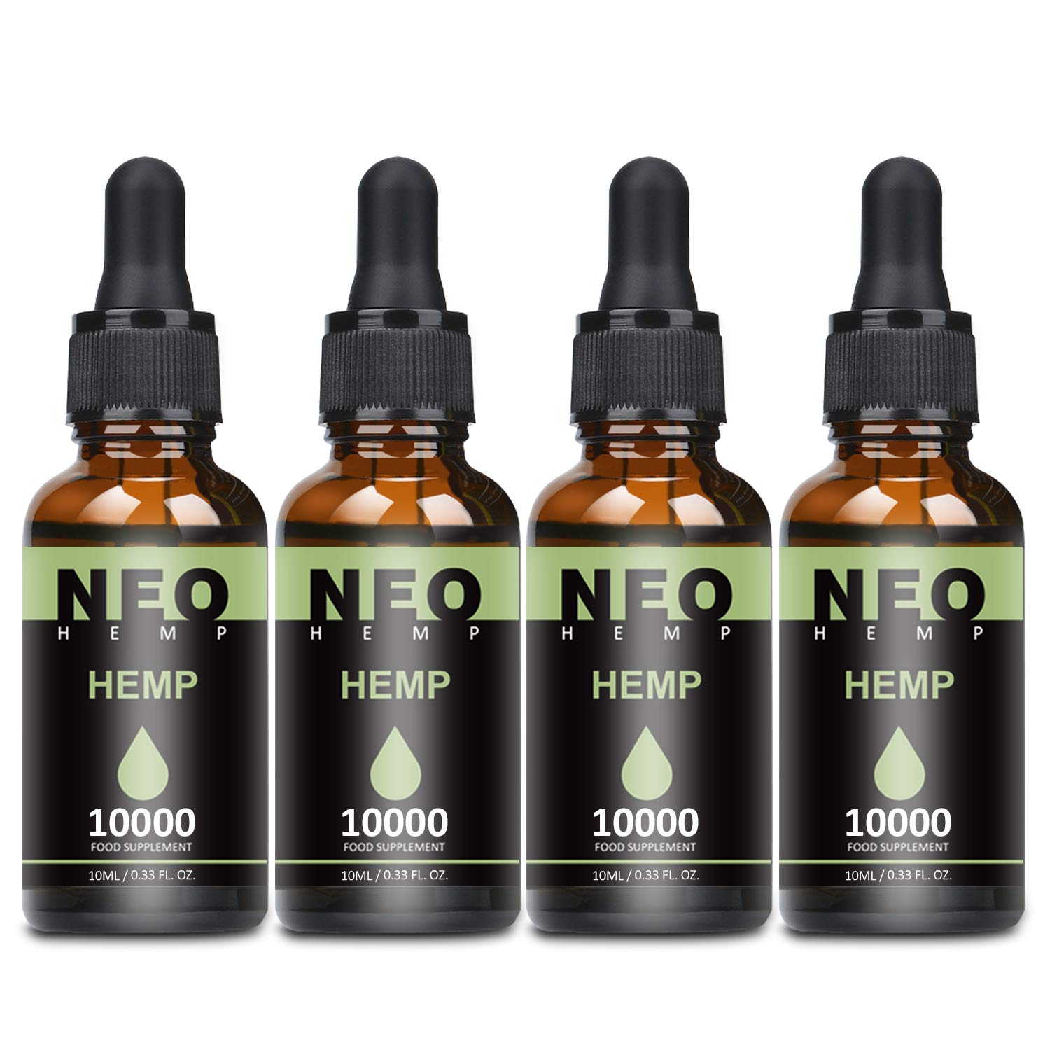 Hemp Natural Oil, Premium Ingredients,Vegan & Vegetarian Friendly (4 Pack)