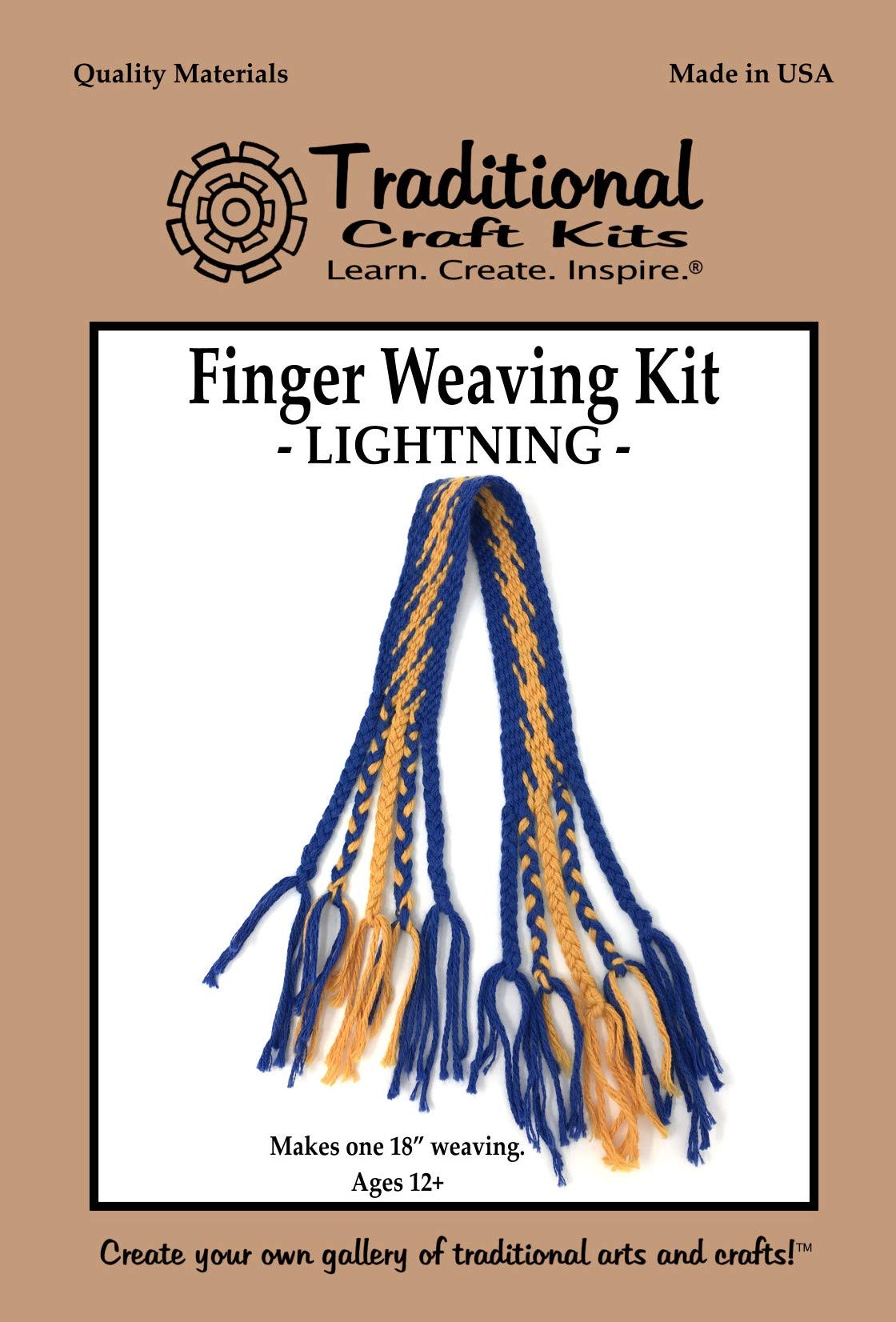 Finger Weaving Kit - Lightning