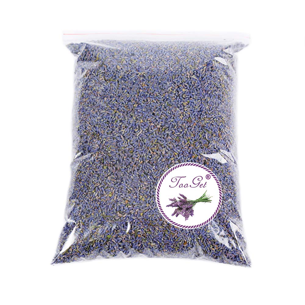 TooGet Fragrant Lavender Buds Natural Dried Flowers Wholesale, Ultra Blue Grade - 1 Pound