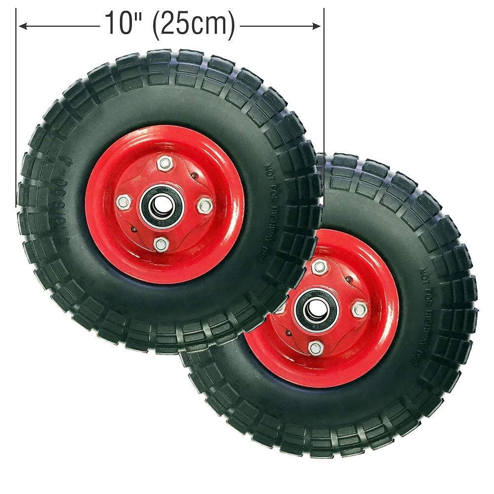 Live4Gadgets Pneumatic 2 X 10" Sack Truck Wheelbarrow Tyres Trolley Wheel Cart Tyre Wheels - 2 tyre