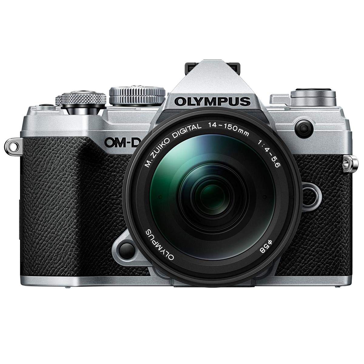 OLYMPUS OM SYSTEM OM-D E-M5 Mark III Silver Body with M.Zuiko Digital ED 14-150mm F4.0-5.6 II Black Lens Kit