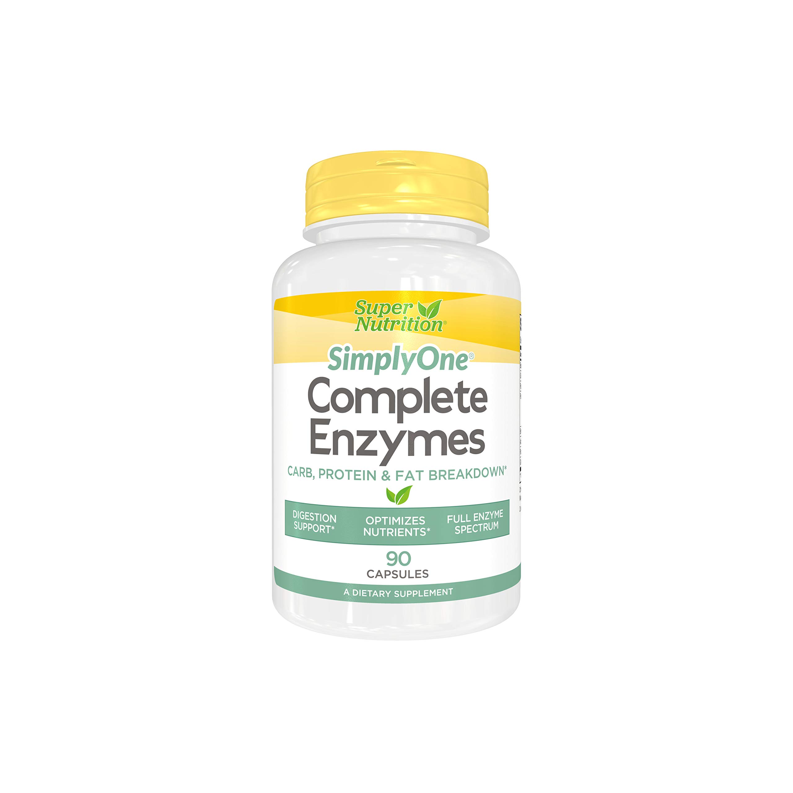 SuperNutritionSimply One Complete Enzyme Spectrum, Digestion Support, Packaging May Vary, 90 Count, 10033739001243