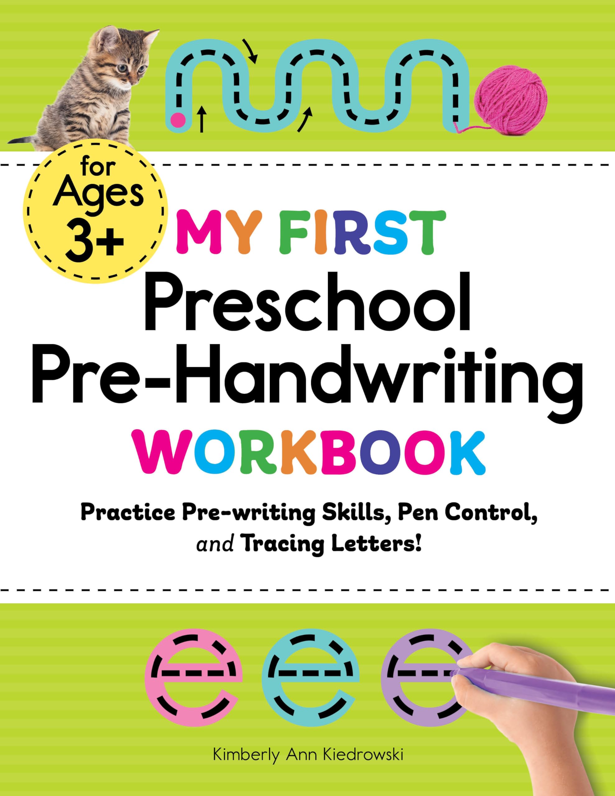 Rockridge Press My First Preschool Pre-Handwriting Workbook: Practice Pre-Writing Skills, Pen Control, and Tracing Letters! Paperback – Big Book, 6 July 2021