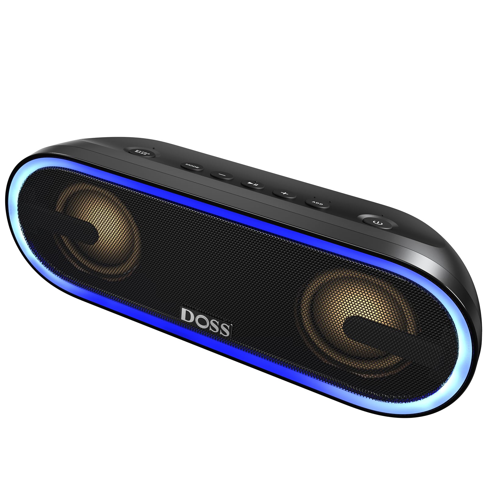 DOSS SoundBox Pro+ P300 Bluetooth Speaker with 40W Stereo Sound, Extra Bass, IPX6 Waterproof, TWS Pairing, Diverse Lights Show, 20H Playtime, Bluetooth 5.3 Speaker for Party, Camping, Beach