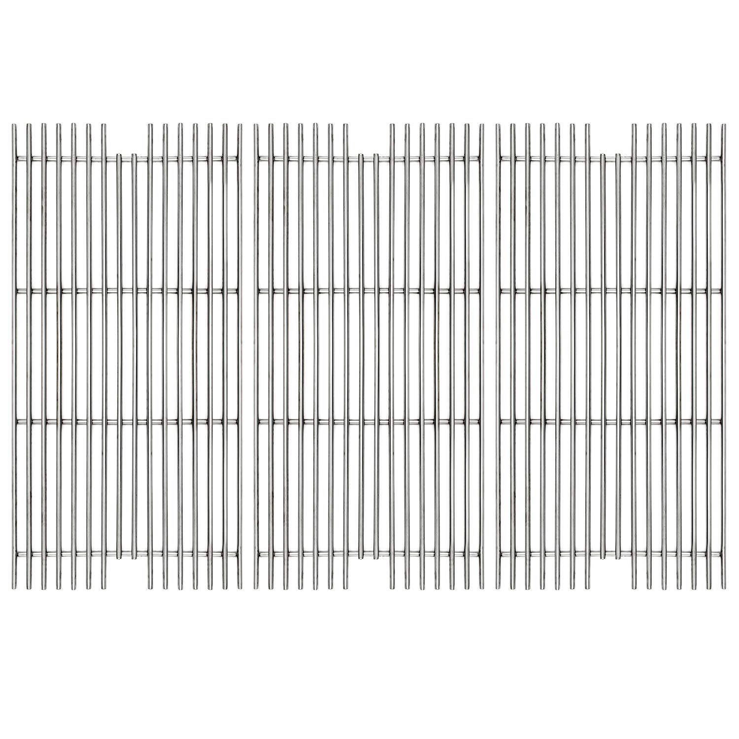 Hongso 304 Stainless Steel Gas Grill Grid Grates Part for Viking VGBQ 30 in T Series, VGBQ 41 in T Series, VGBQ 53 in T Series Gas Grill, SCD911 3 Pack