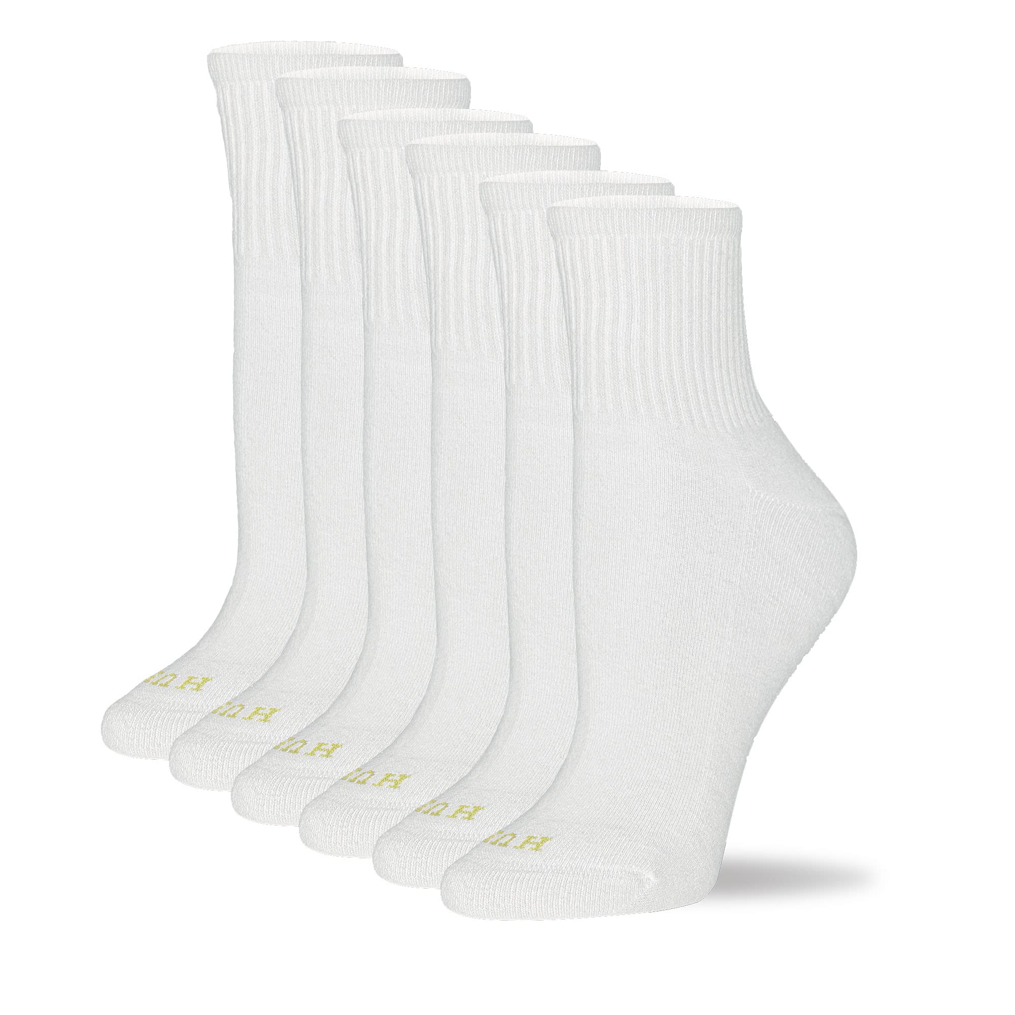 HUE Women's Mini Crew Sock 6 Pair Pack